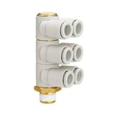 SMC KQ2ZT12-03NS. 6-fach Einschraubwinkel - KQ2ZT