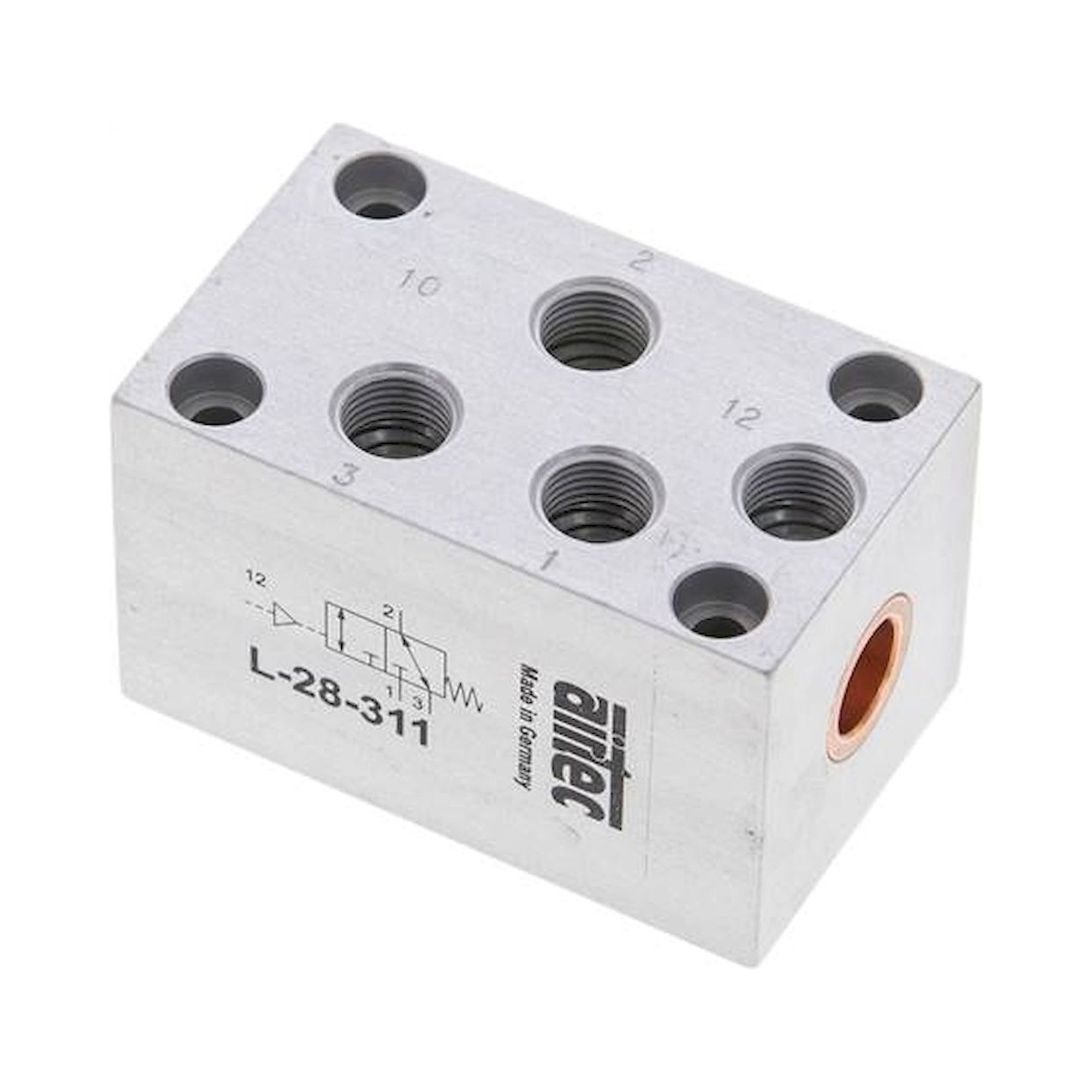 Airtec L 28 311-X. 3/2-Wege Pneumatikventil, G 1/8", Feder (NC/NO), ATEX-Zulassung