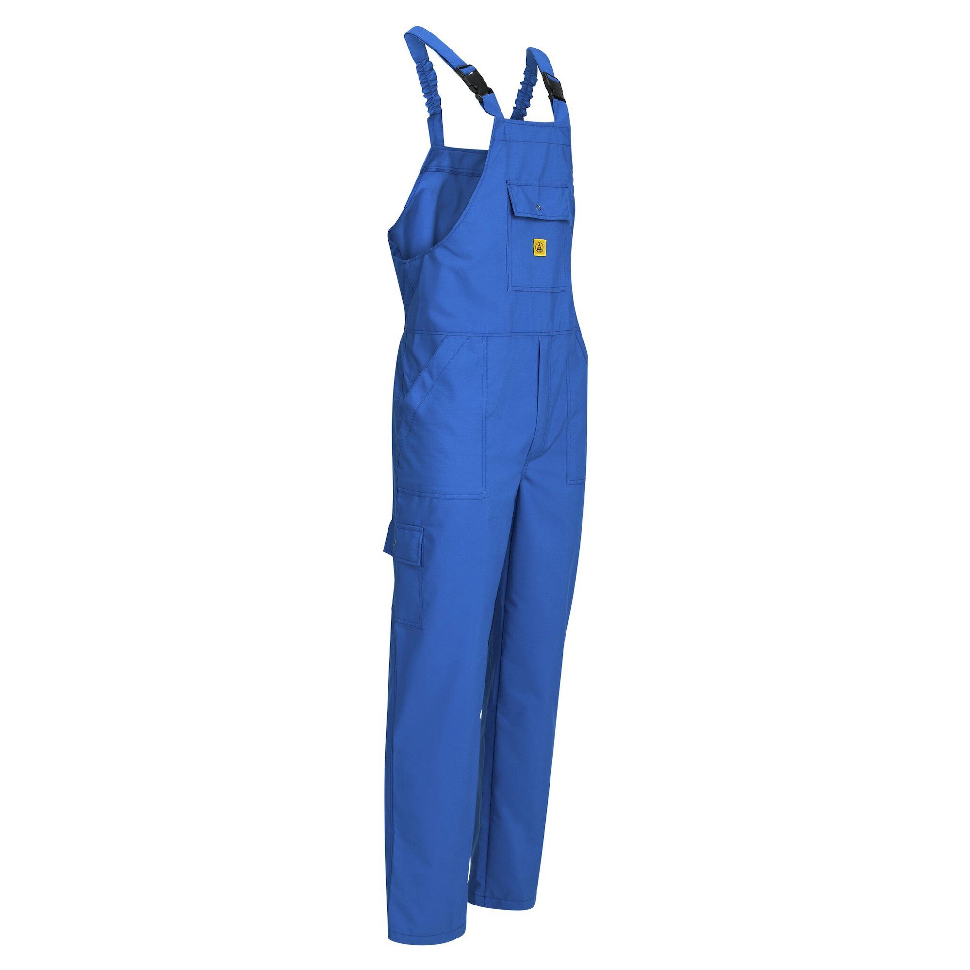 Salopette ESD à bretelles, TH55, unisexe, bleu royal, taille XXL - Safeguard SG-LH-RB-TH55-L-UNI-2XL