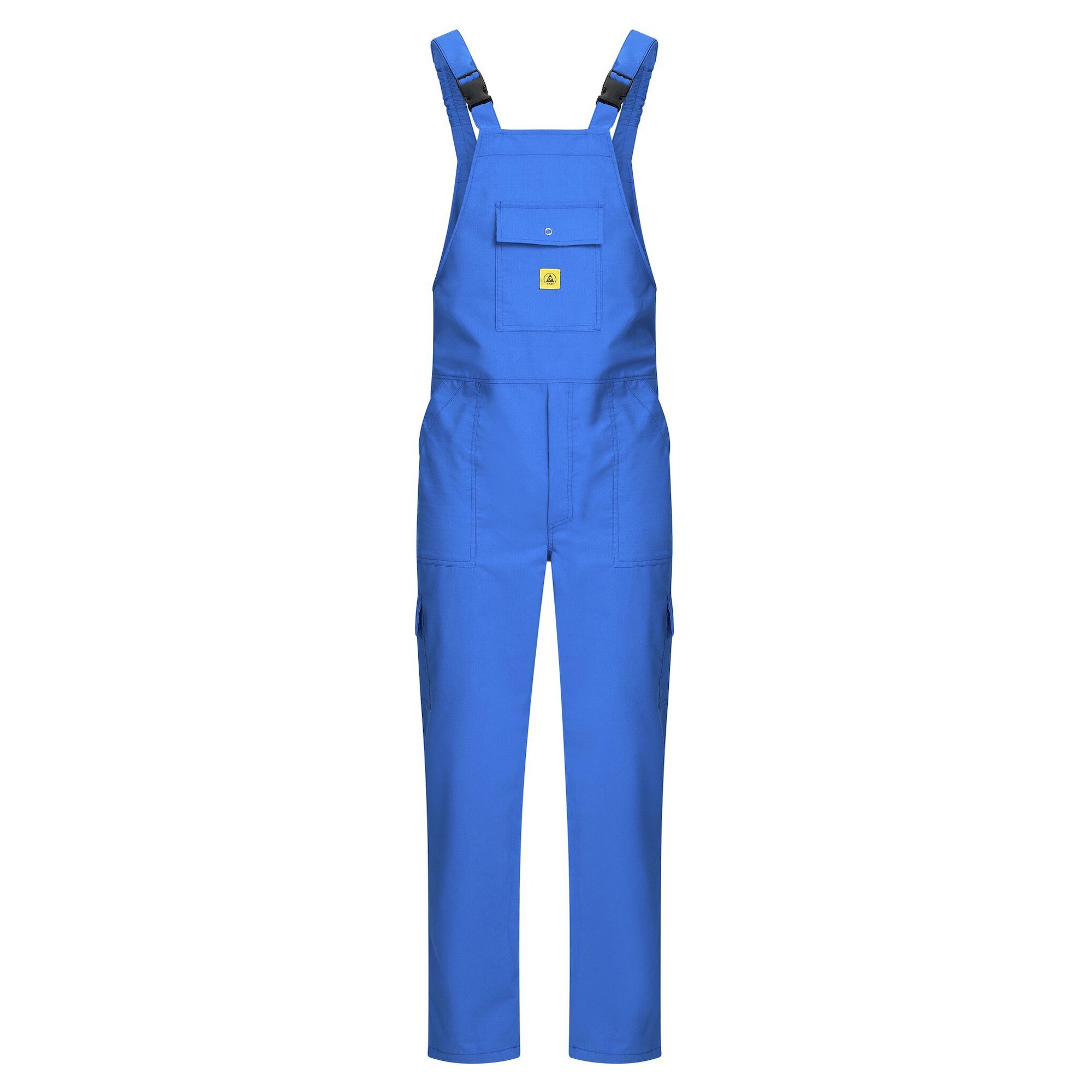 Salopette ESD à bretelles, TH55, unisexe, bleu royal, taille XXL - Safeguard SG-LH-RB-TH55-L-UNI-2XL