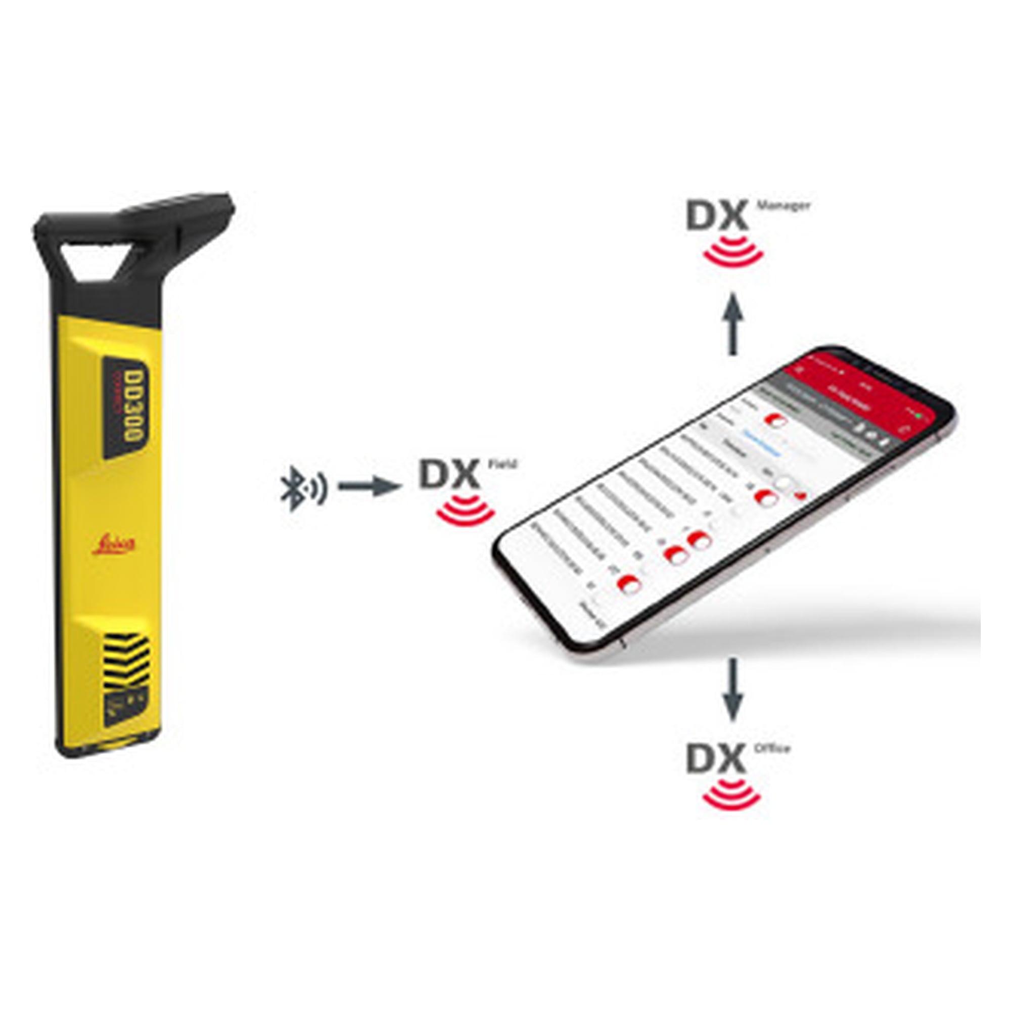 Leitungsortungsgerät bis 7 m Tiefe mit GPS, Bluetooth und Farbdisplay - Leica DD300 Connect