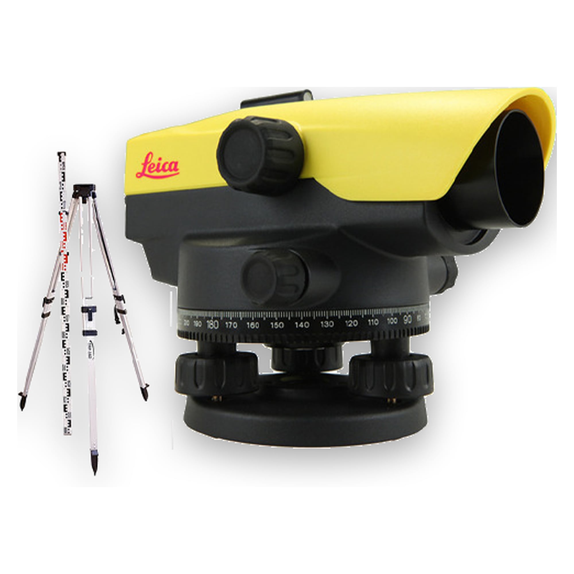 Kit de nivellement grossissement 20x avec trépied aluminium et mire 5 m - Leica NA520