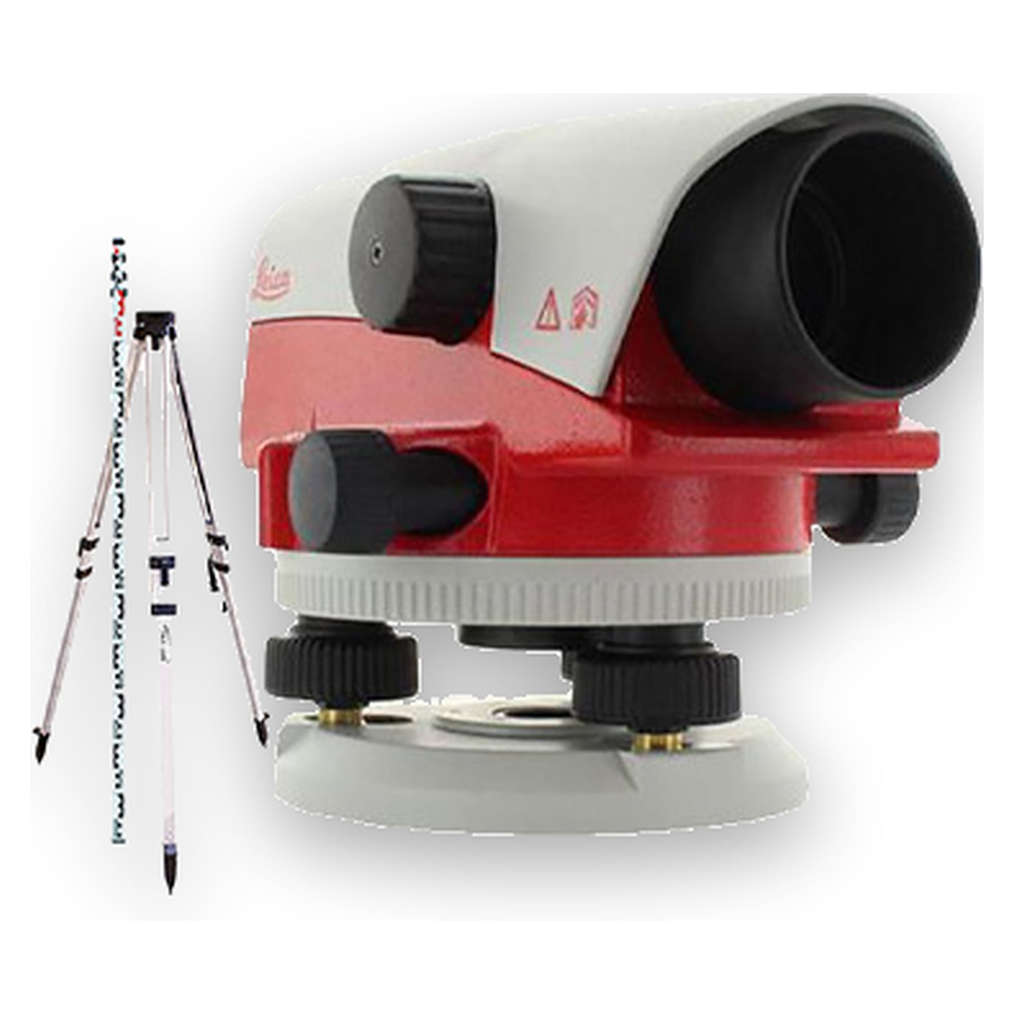 Präzisions-Nivellier-Set 30-fach 0,7 mm je km mit Stativ und Latte 5 m - Leica NA730plus