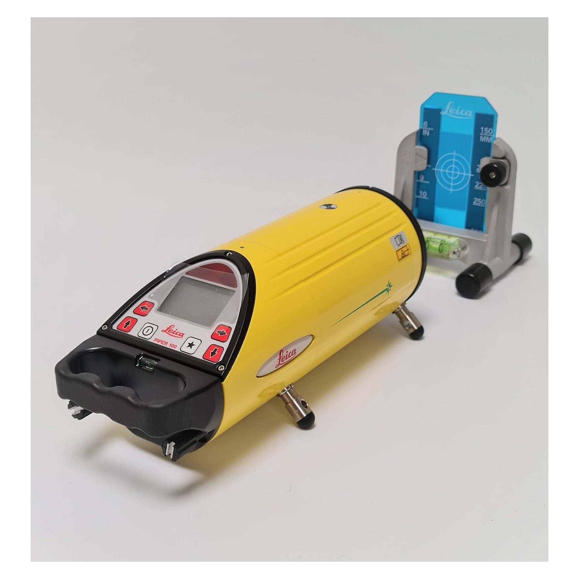 Kanalbaulaser-Paket grün 200 m mit Zielset, Akku und Ladegerät - Leica Piper 100G