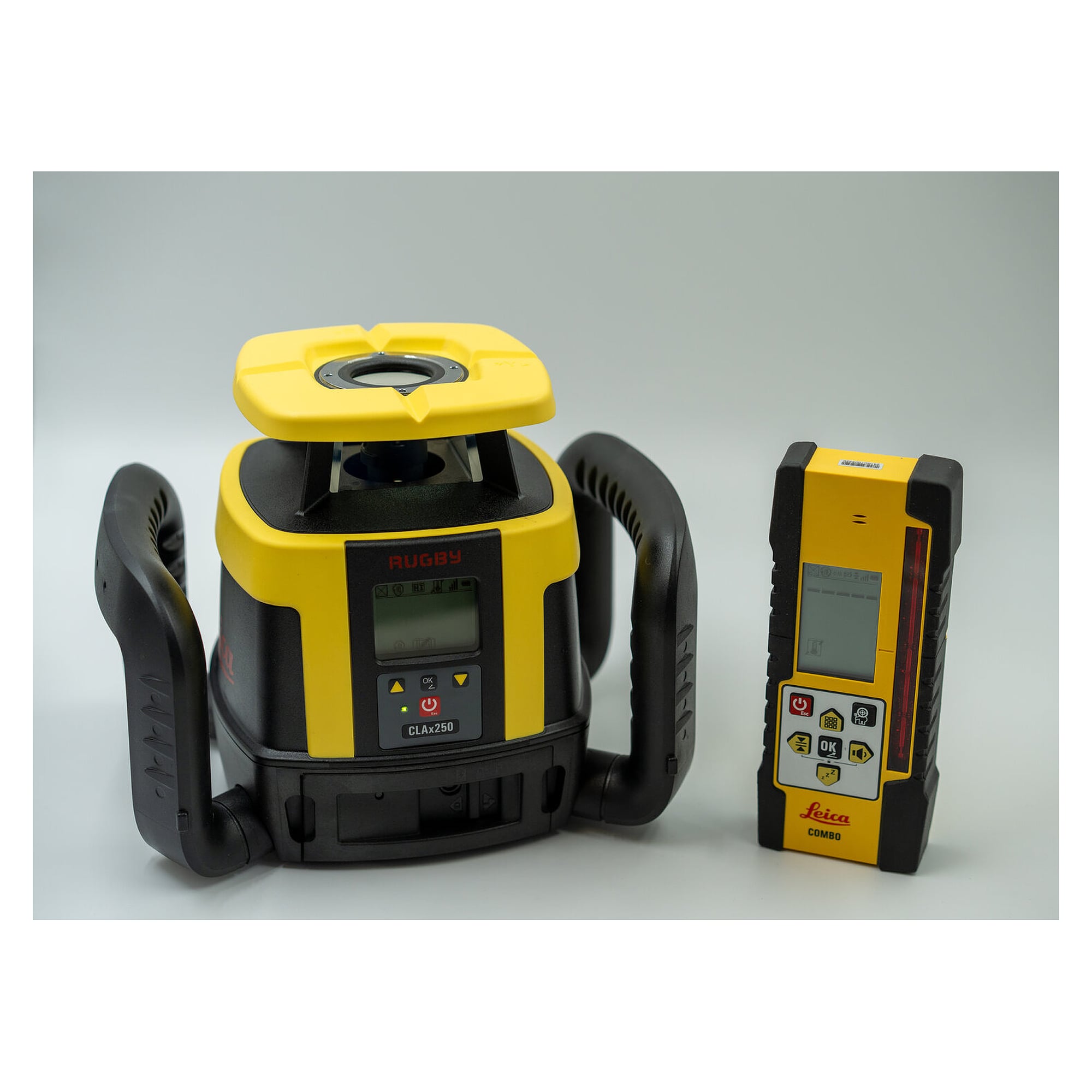 Laser rotatif IP68 horizontal avec double pente manuelle 8 % - Leica Rugby CLAx250