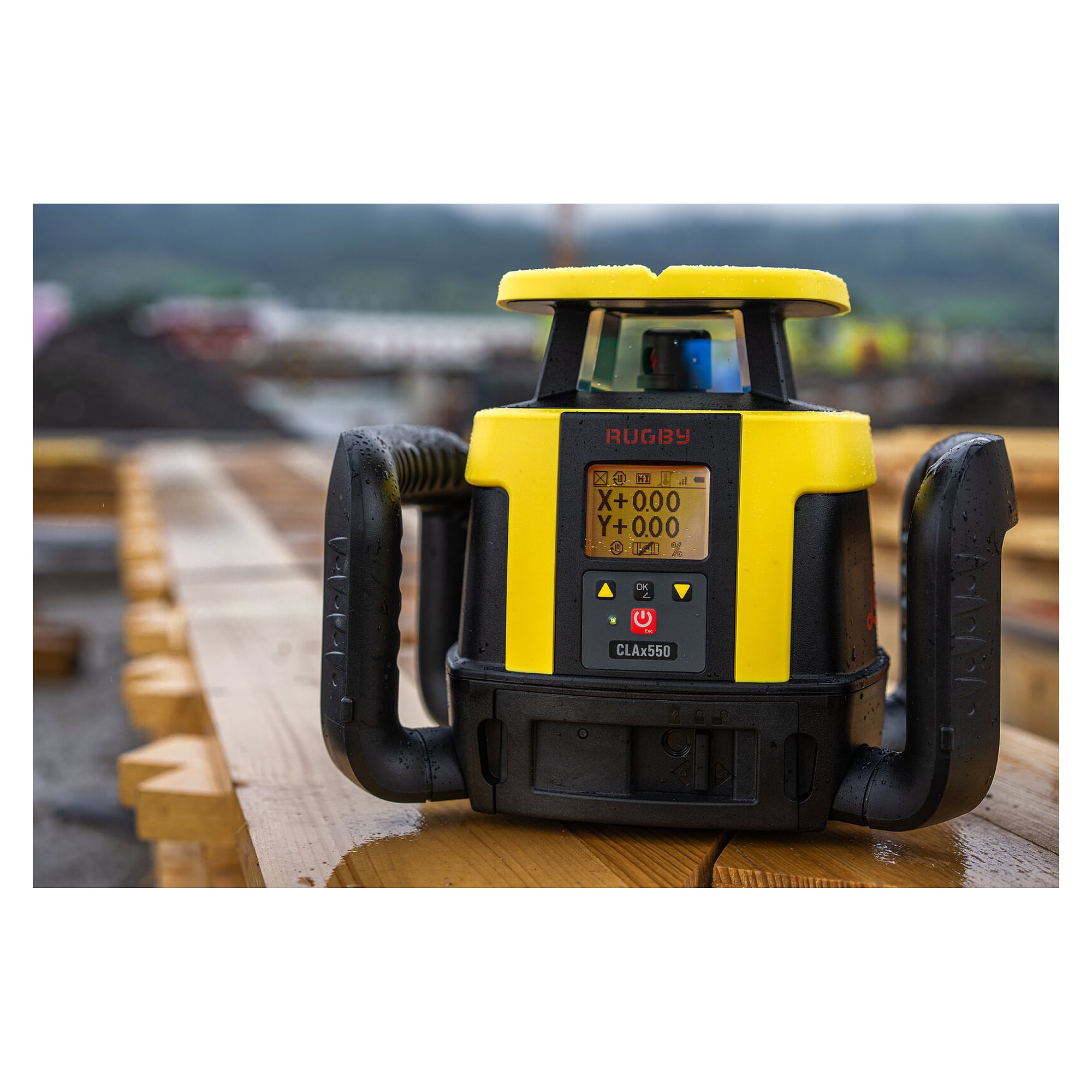 Rotationslaser horizontal und vertikal mit Neigungseingabe 8 % - Leica Rugby CLAx550