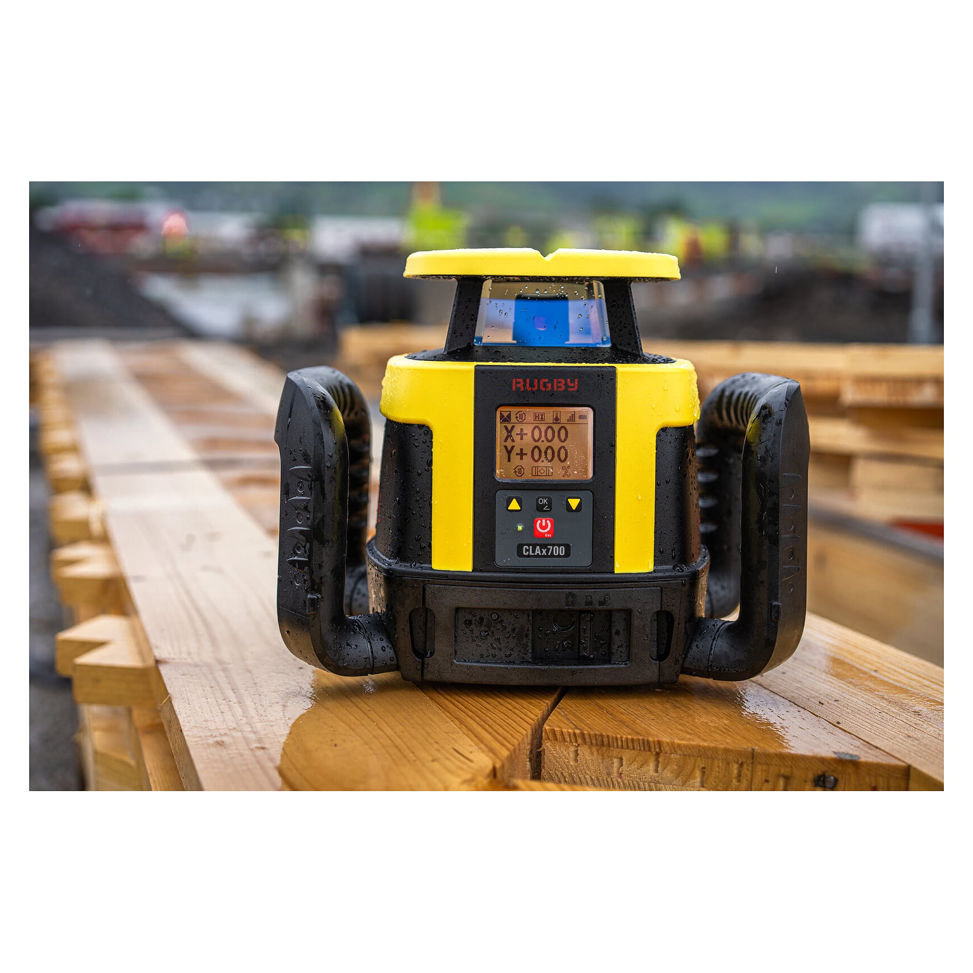 Laser rotatif avec double pente automatique 15 % et mode vertical - Leica Rugby CLAx700
