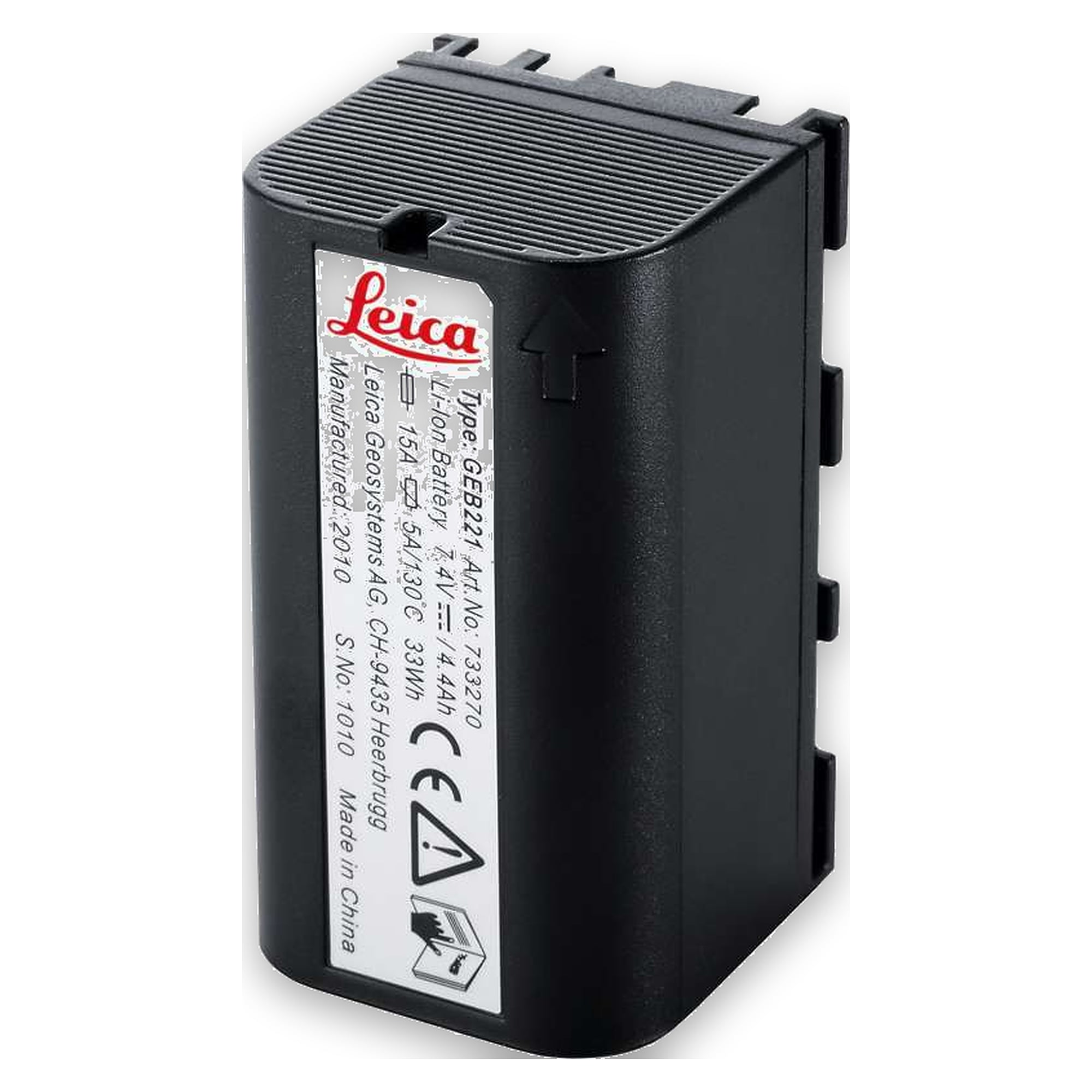 Li-Ion battery 7.4 V and 4.4 Ah for Piper pipe lasers - Leica GEB221
