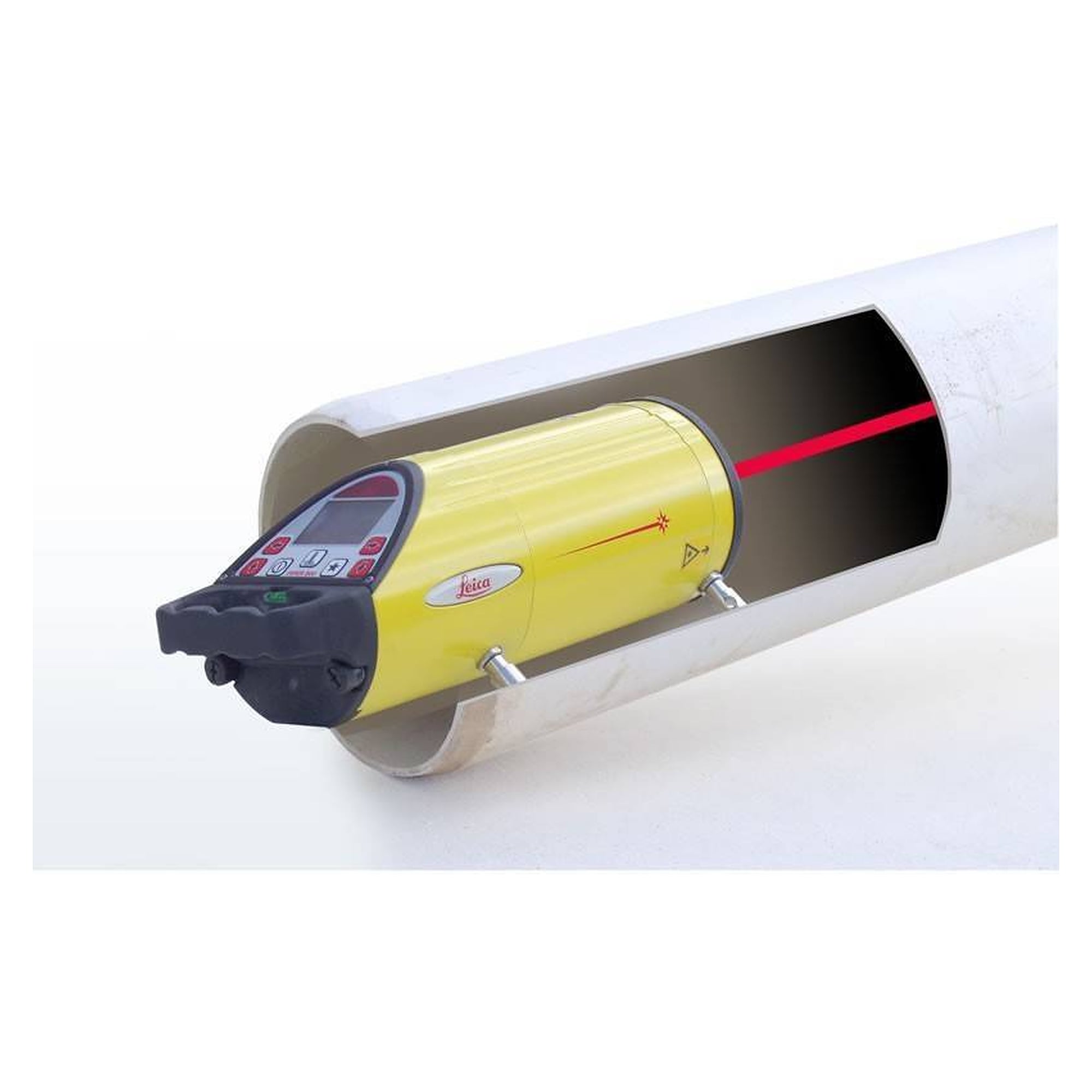 Pipe laser red 200 m laser class 3R with Alignmaster and case - Leica Piper 200