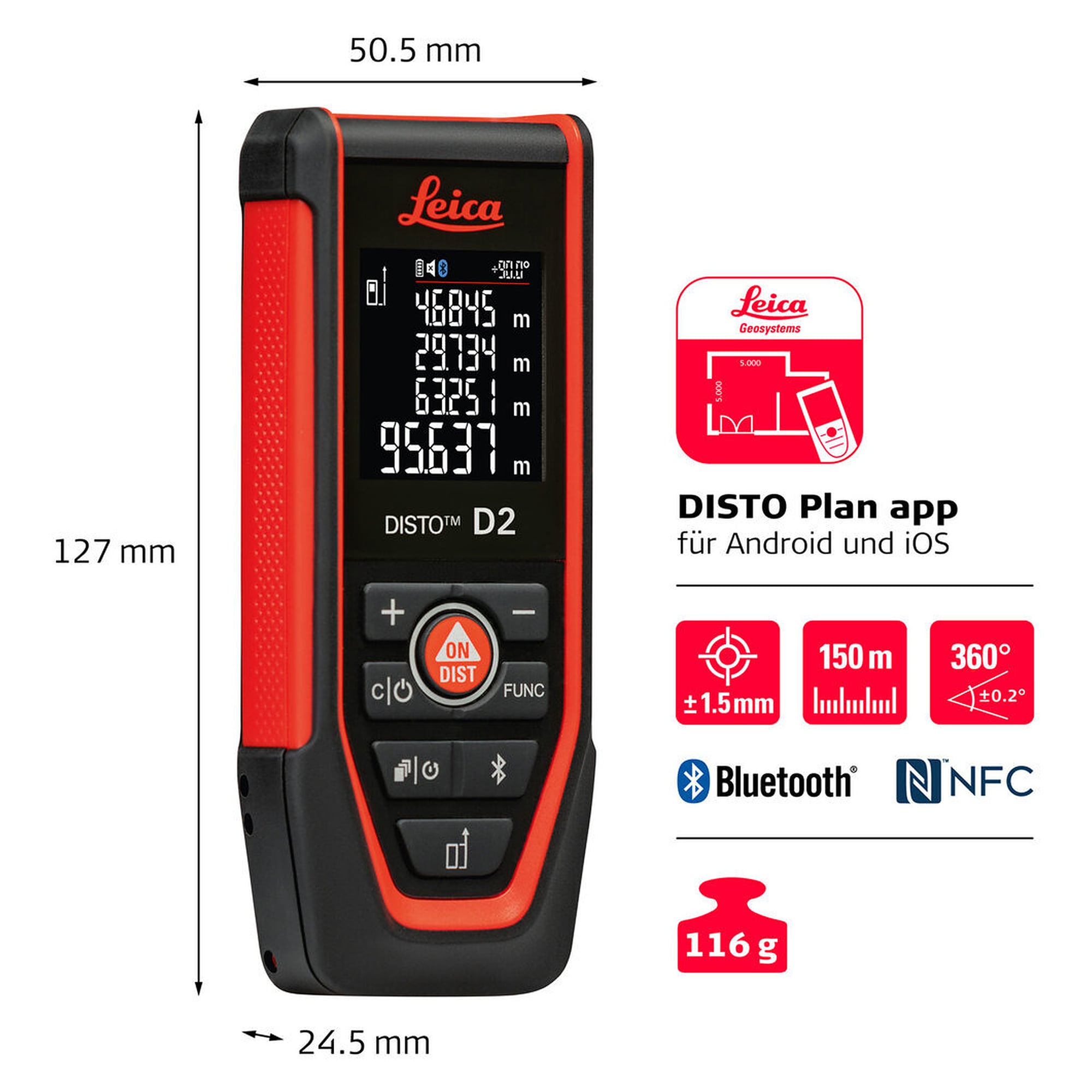 Gerätetasche für Laser-Entfernungsmesser - Leica DISTO D2