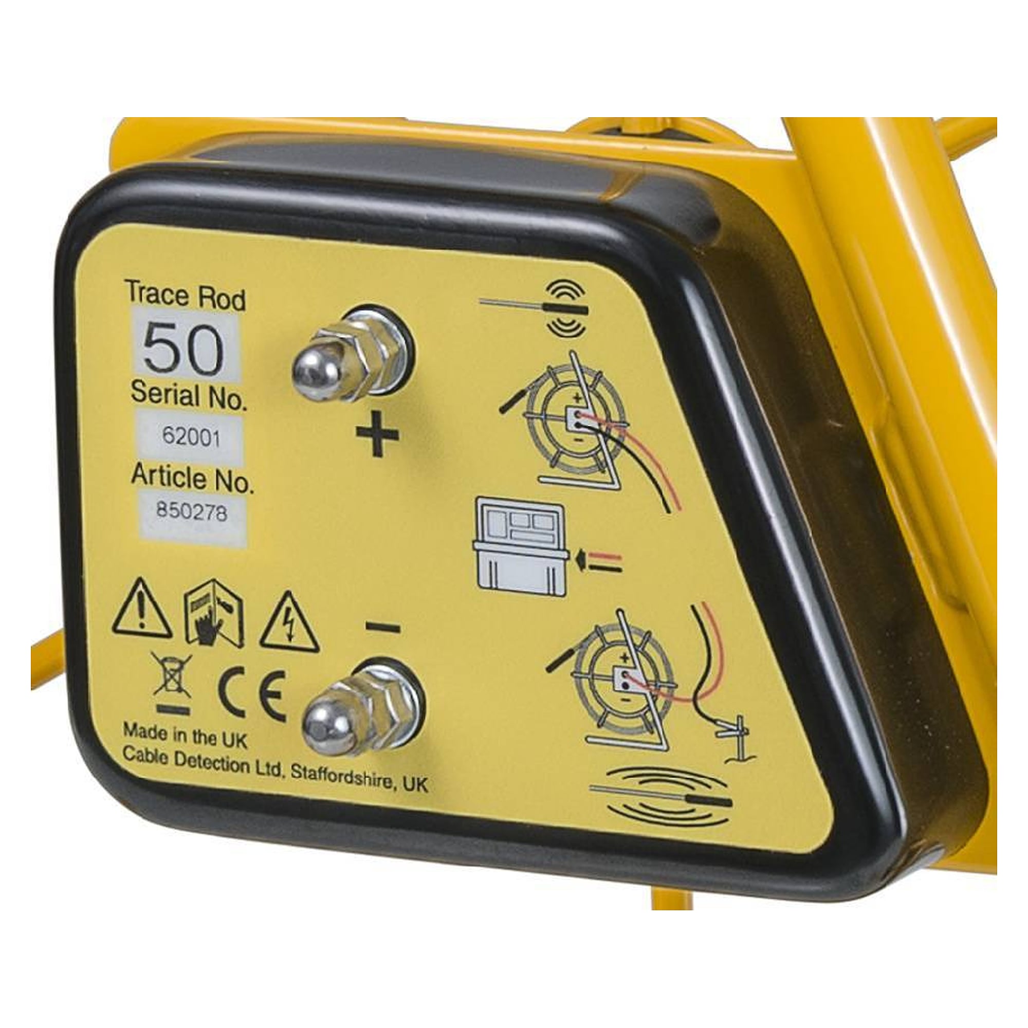Jonc de détection 50 m pour conduites non conductrices jusqu'à 100 mm avec sonde 8 mm - Leica Trace Rod 50