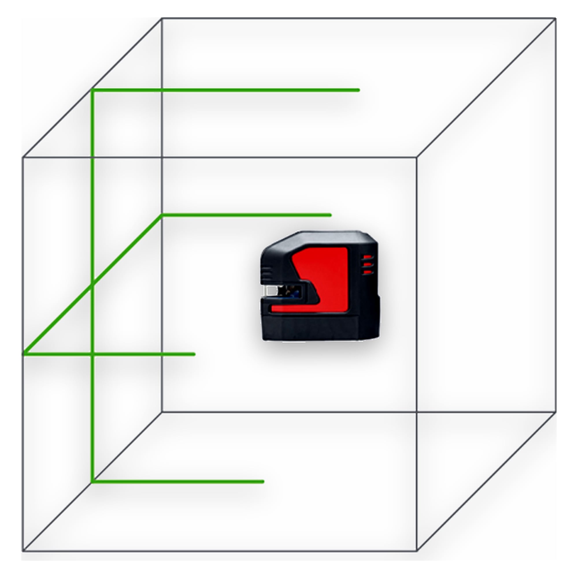 Laser à lignes croisées vert 35 m autonivelant avec batterie Li-ion et coffret - Leica Lino L2G