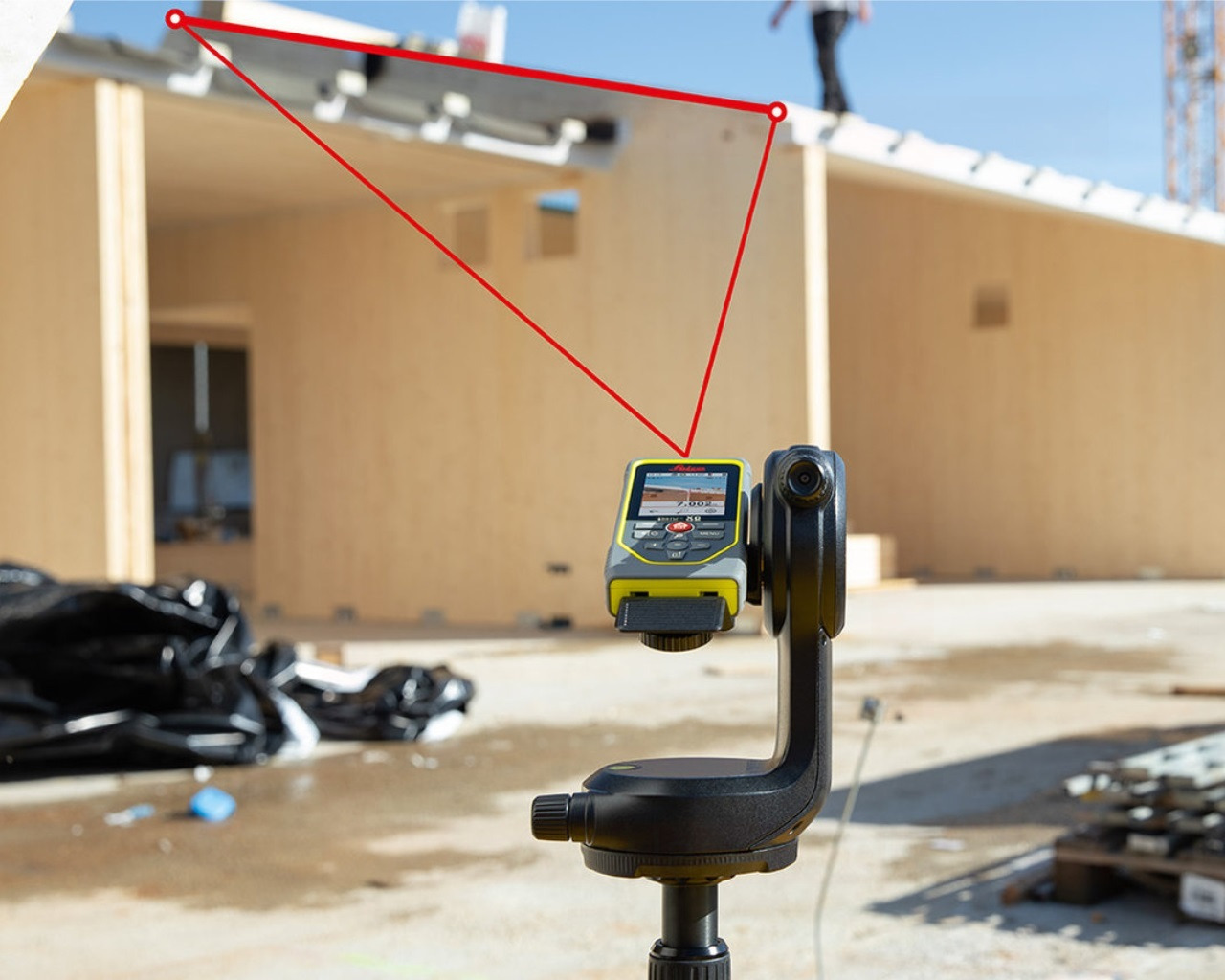 Stativadapter für Punkt-zu-Punkt-Messung und DXF-Erfassung am DISTO X6 - Leica DST 360-X