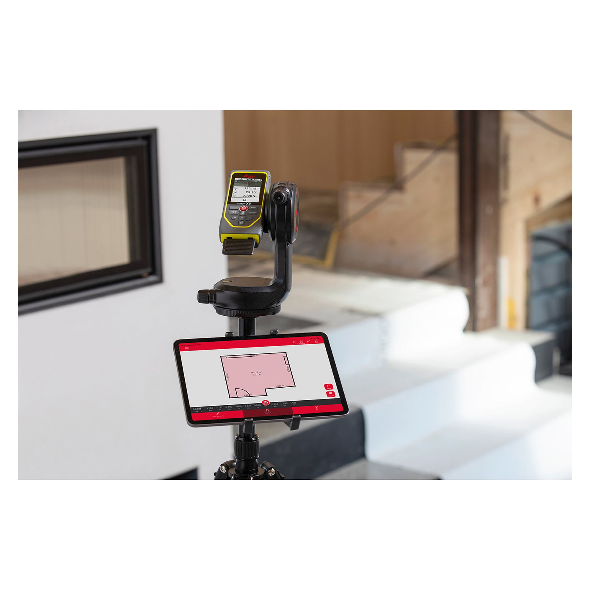 Stativadapter für Punkt-zu-Punkt-Messung und DXF-Erfassung am DISTO X6 - Leica DST 360-X
