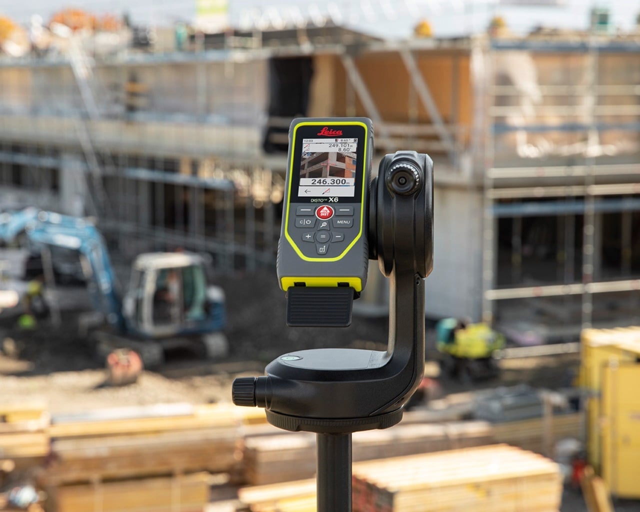 Stativadapter für Punkt-zu-Punkt-Messung und DXF-Erfassung am DISTO X6 - Leica DST 360-X