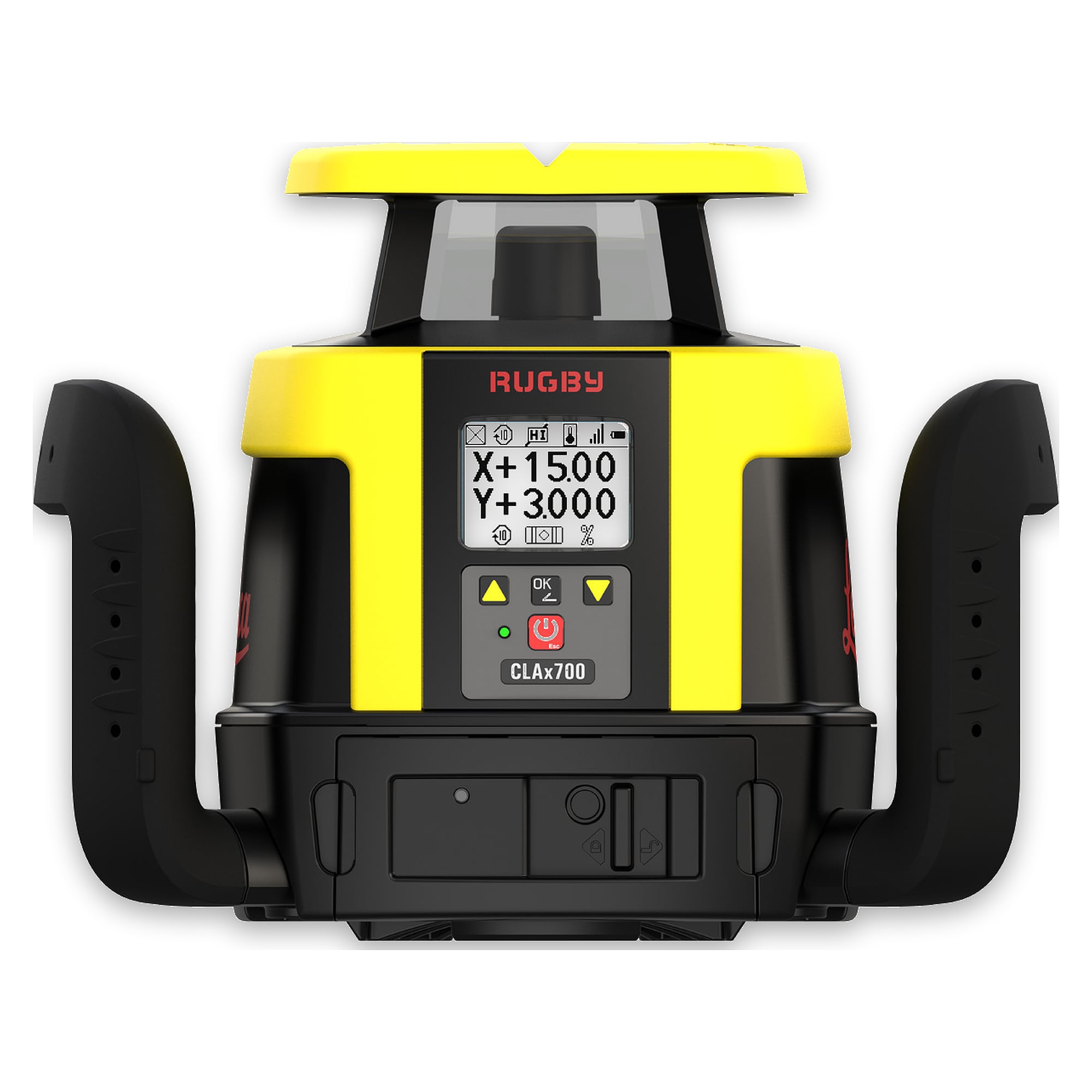 Aufrüstbarer Allround-Rotationslaser für Doppelgefälle im Koffer - Leica Rugby CLAx