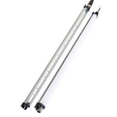 LED2WORK 110814-01. LEANLED LED Maschinenbeleuchtung, 260mm, klare Abdeckung, 120° - 7W, 24V DC