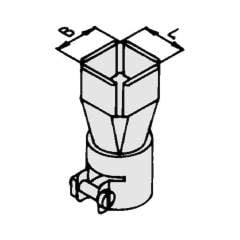 Leister 104567. Hot air nozzle, 11.7x6.0 mm / 4x
