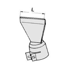 Leister 105036. Hot air nozzle, 100.0x1.0 mm / 1x