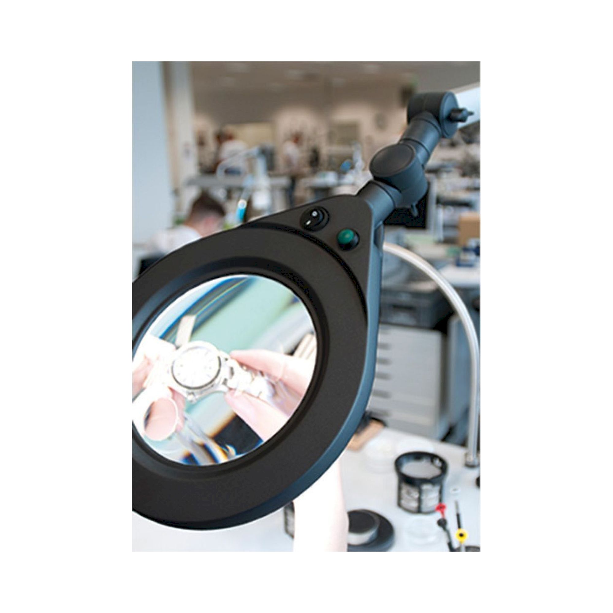LENSLED II LED-Lupenleuchte Gelenkarm 3,5 dpt, dimmbar, IP40 - LED2WORK 120810-11