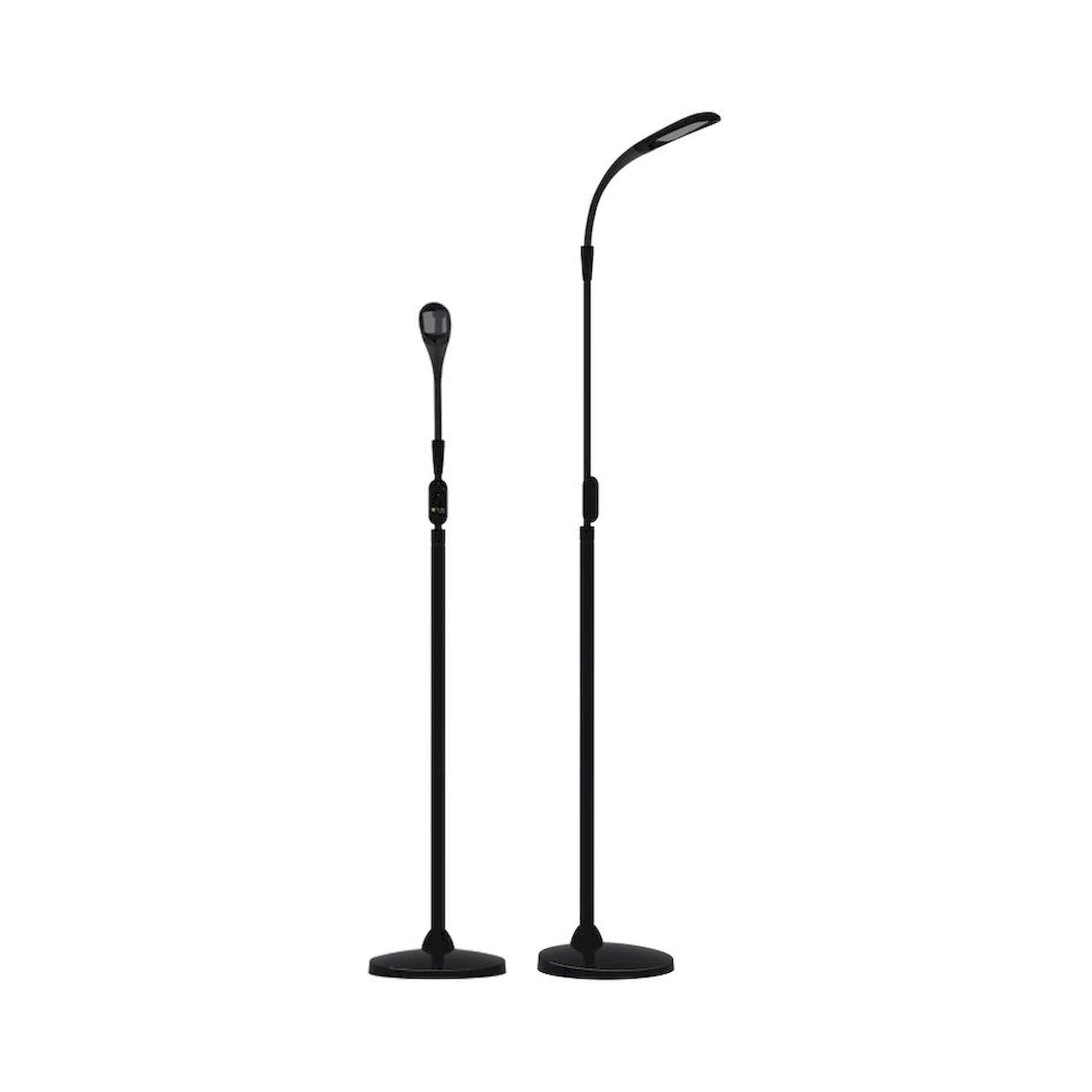 LIGHT4Vision LV3010-S. LED floor lamp Stella Sky TWO, dimmable, flexible, black