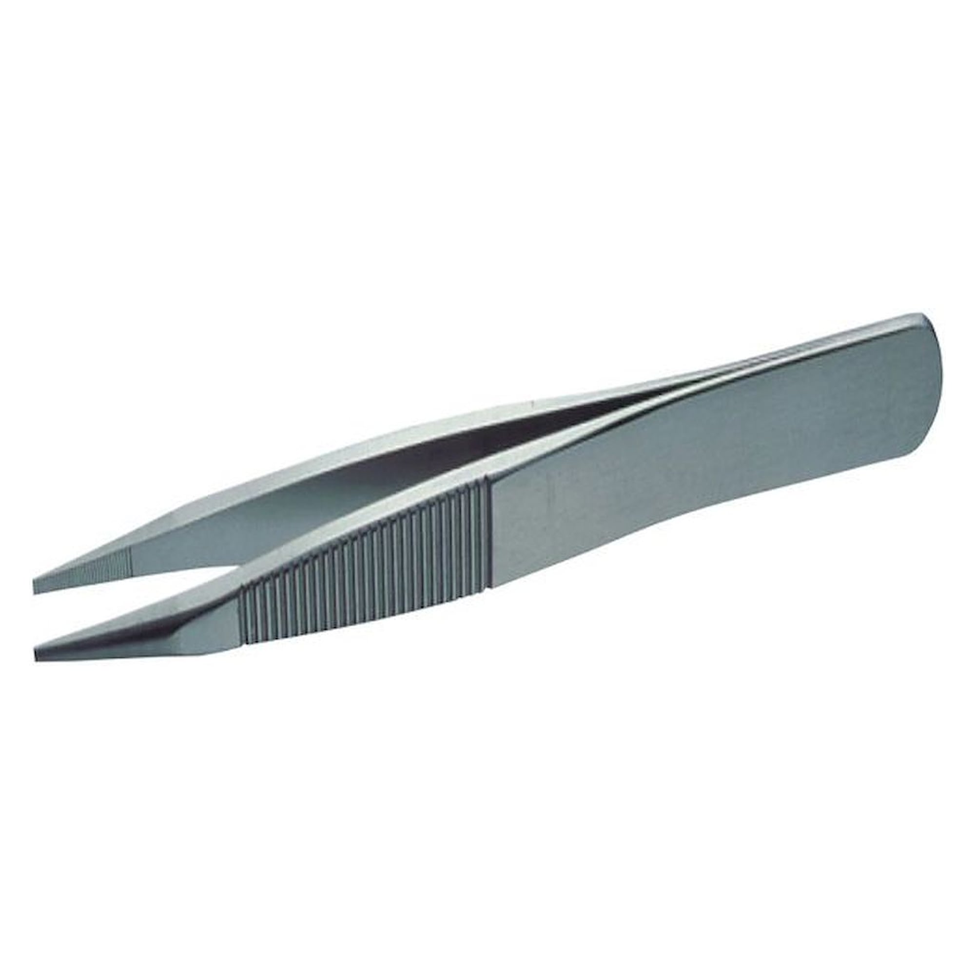 Lindström TL 00D-SA. Hochpräzisions Pinzette, starke/flache Spitzen, geriffelt, 120 mm