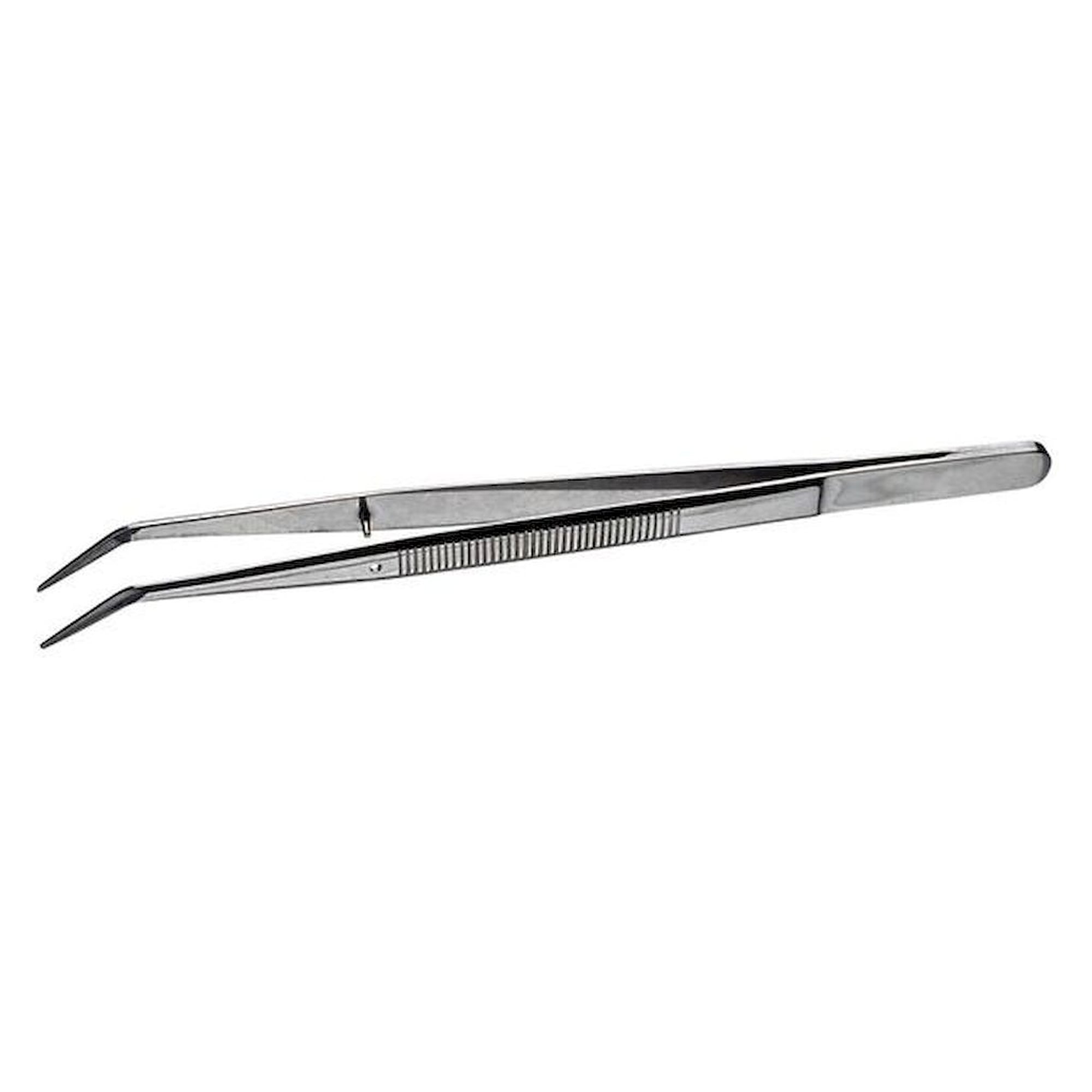 Lindström TL 649-SA. Mehrzweck Pinzette, feingezahnte/abgewinkelte Spitzen, 150 mm