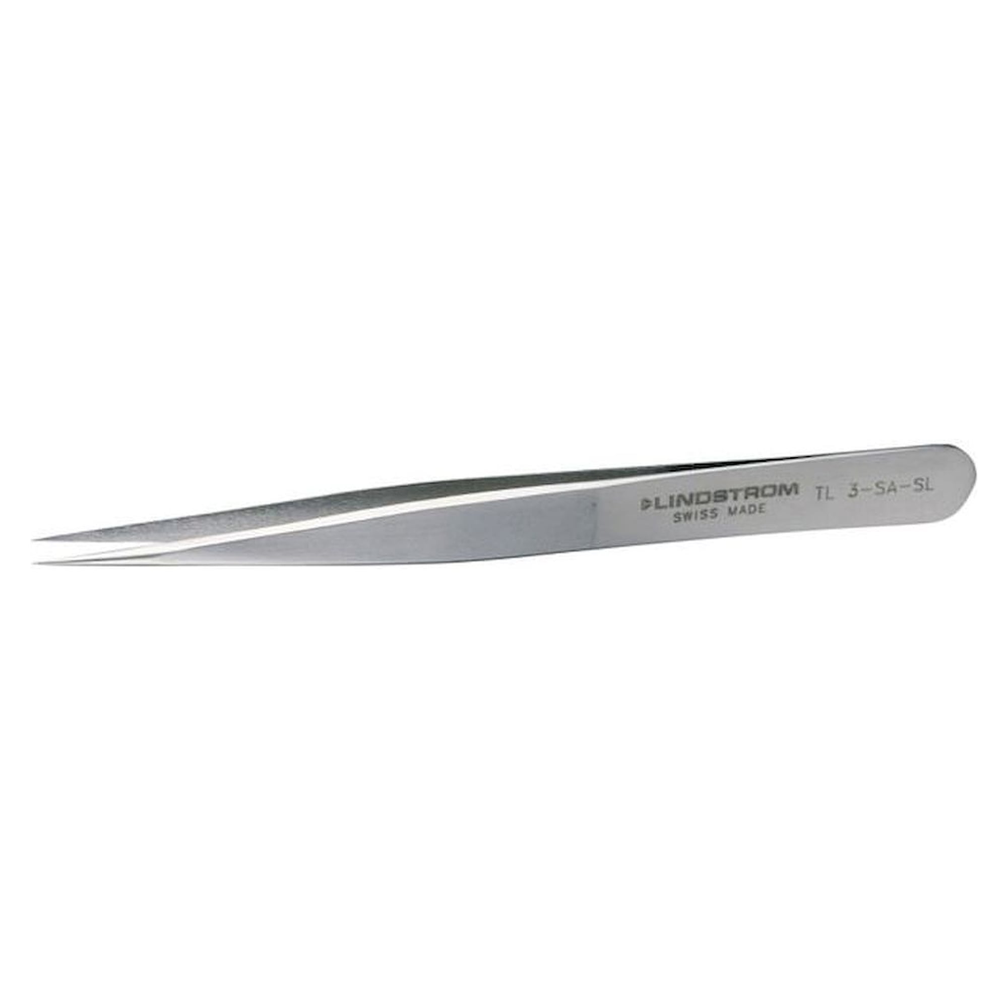 Lindström TL 3-SA-SL. High precision tweezers, Sline, sharp, 120 mm
