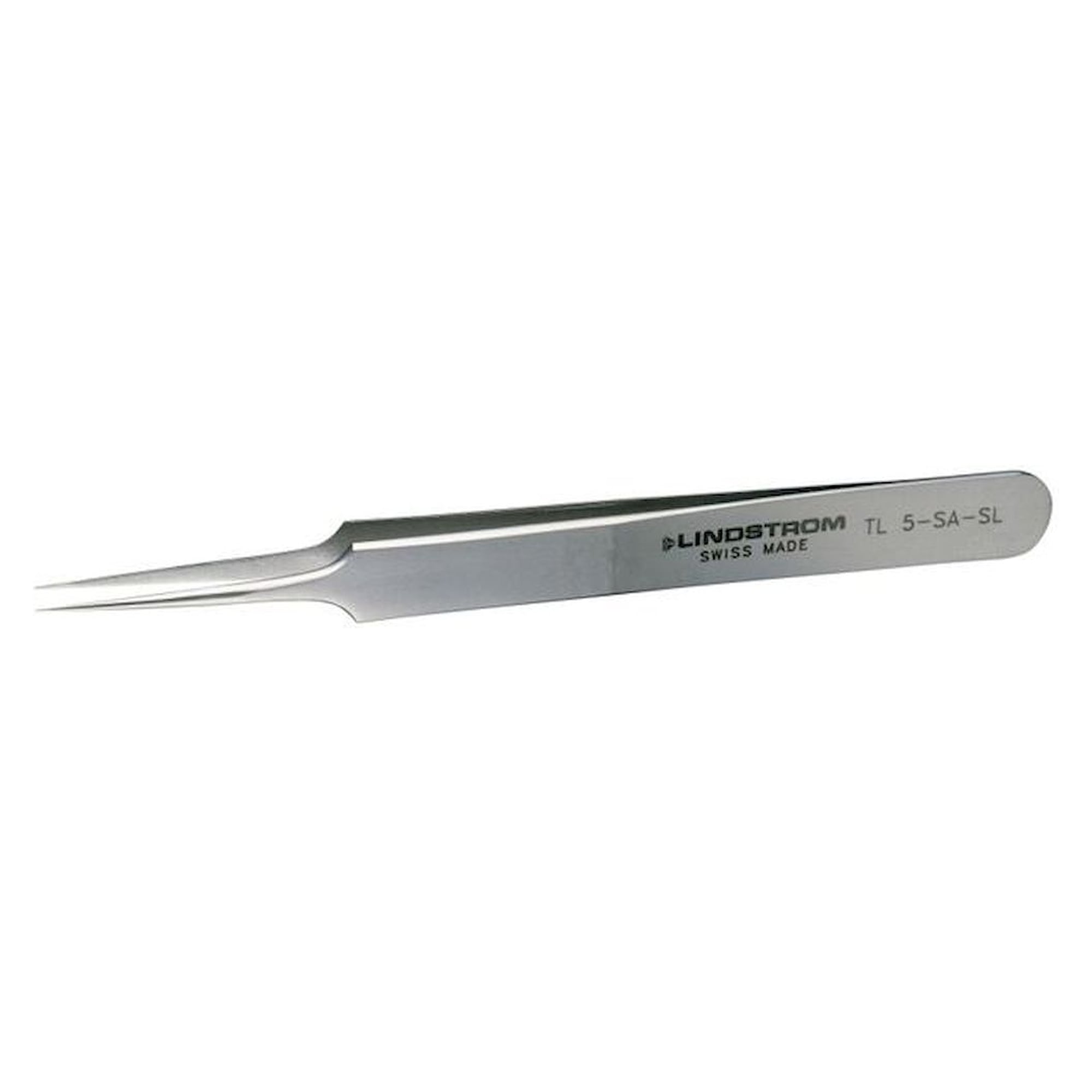 Lindström TL 5-SA-SL. High precision tweezers, Sline, very fine tips, 110 mm