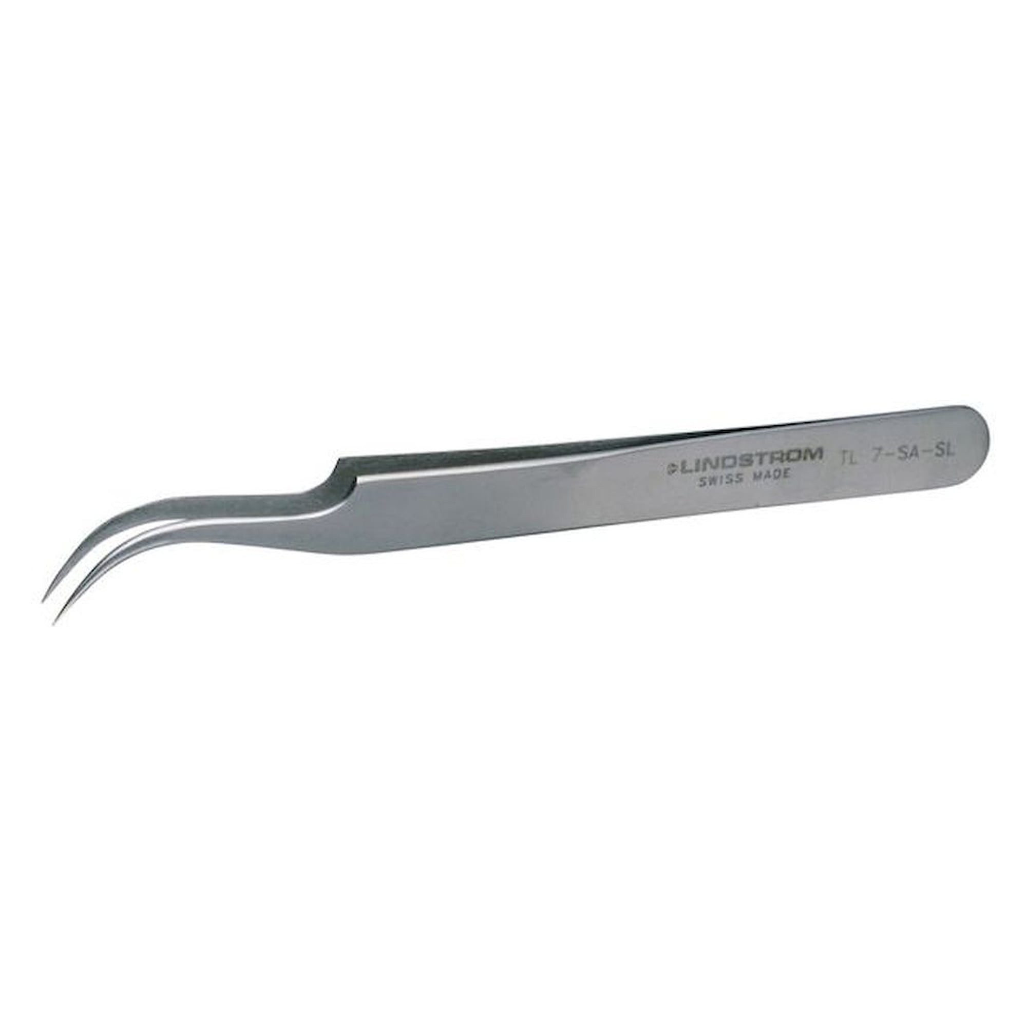 Lindström TL 7-SA-SL. Hochpräzisions Pinzette, SLine, fein/abgewinkelt, 115 mm