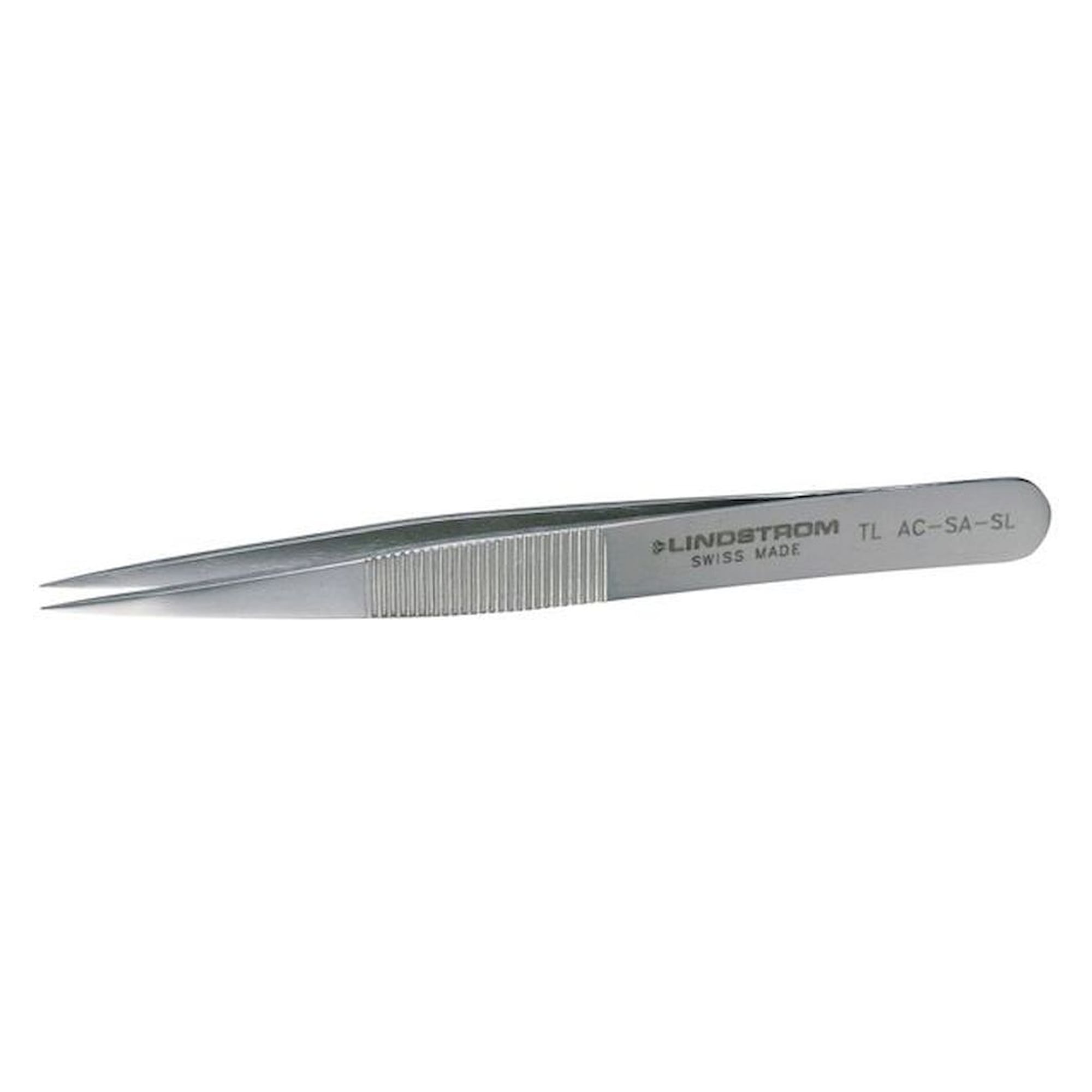 Lindström TL AC-SA-SL. Hochpräzisions Pinzette, stark, außen geriffel, 110 mm