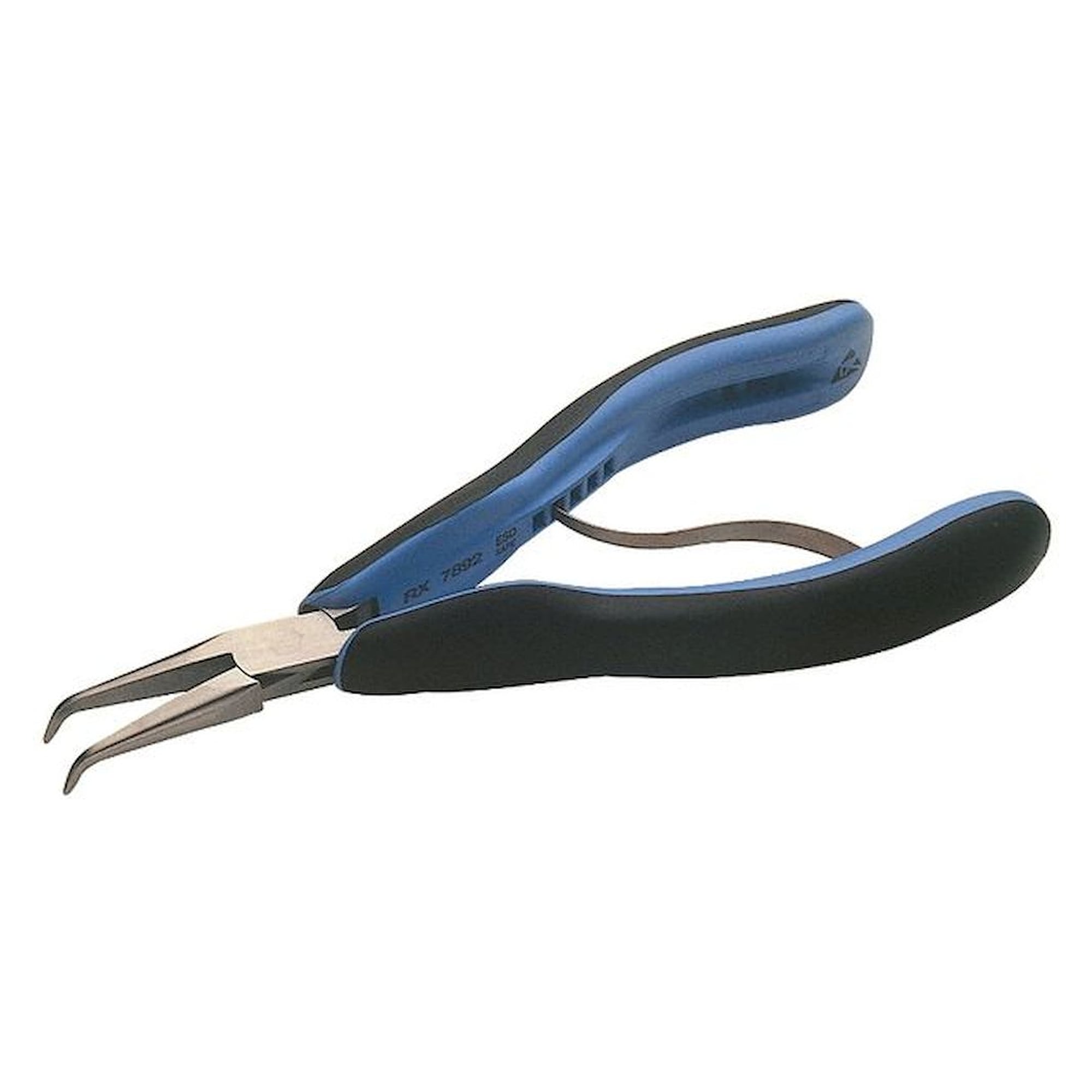 Lindström RX 7892. Pince pointue ESD, série RX, pointes coudées, mâchoires 29 mm