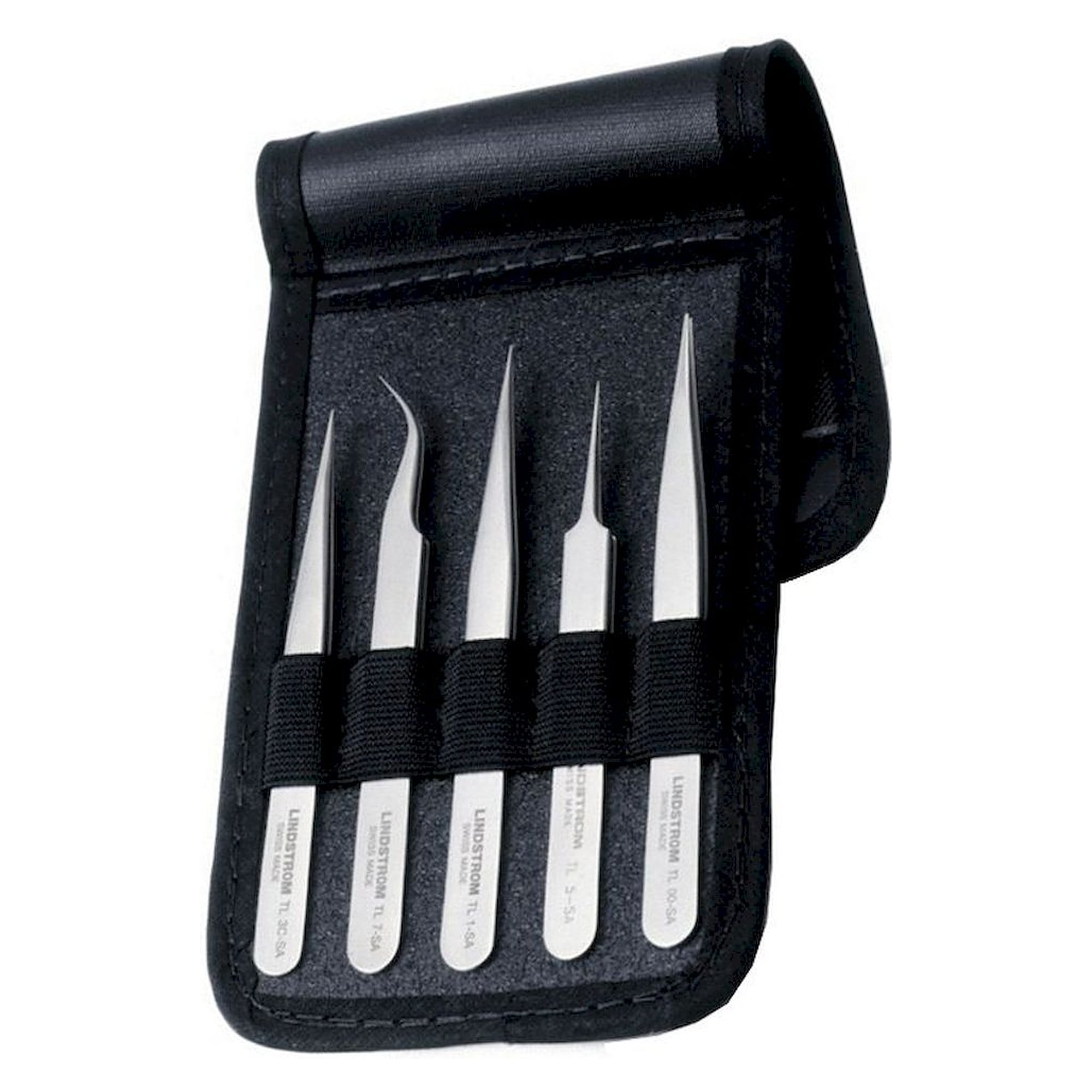 Lindström 9857. Kit de pincettes de précision, 5 pièces