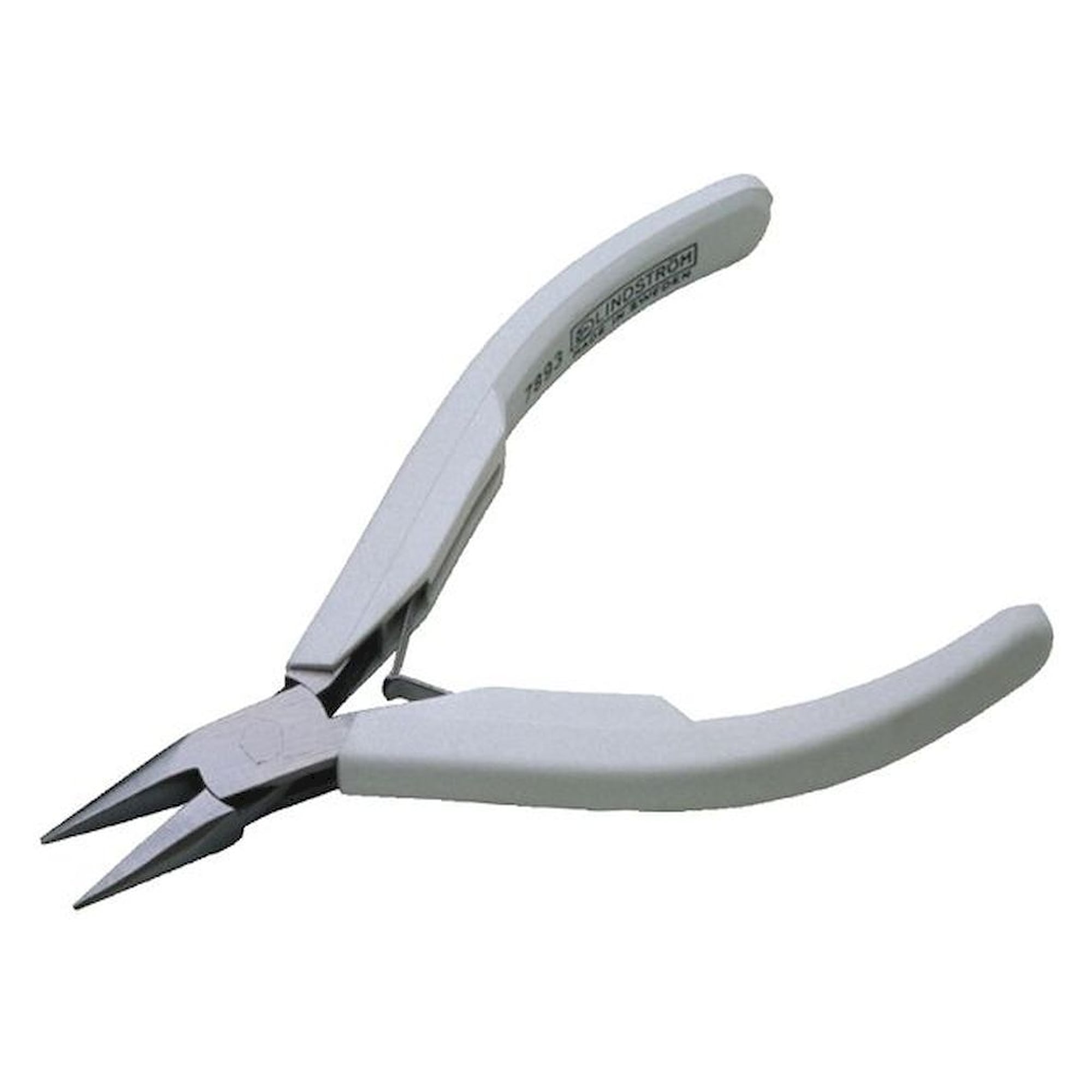 Lindström 7893. Snipe nose pliers, Supreme series, short jaws, smooth surfaces
