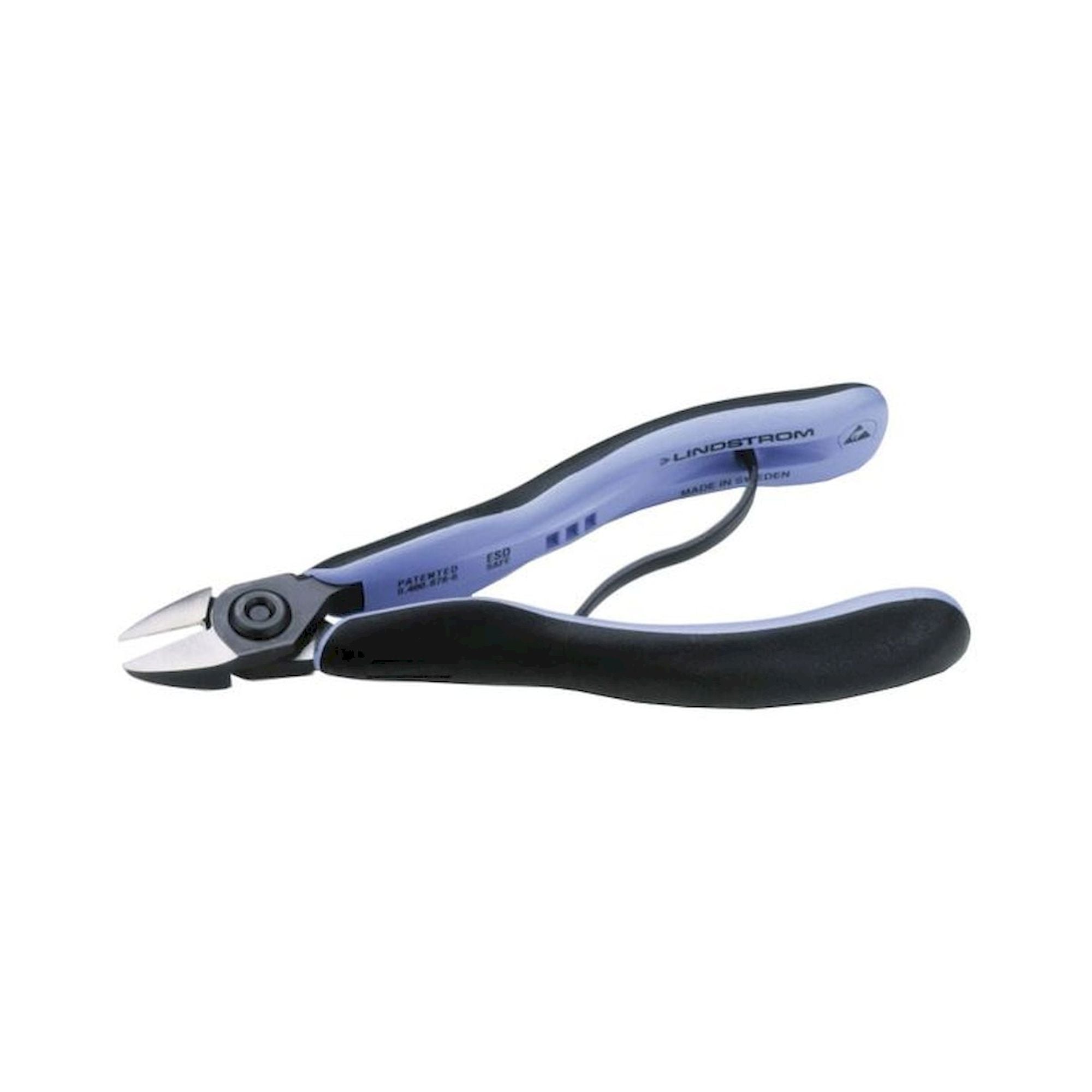 Lindström RX 8162. ESD Seitenschneider, RX-Serie, ovale Backen, ohne Wate, 0,3-1,6 mm