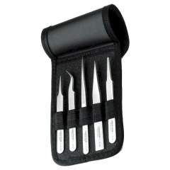 Lindström 9855. Präzisionspinzetten-Satz, 5-teilig