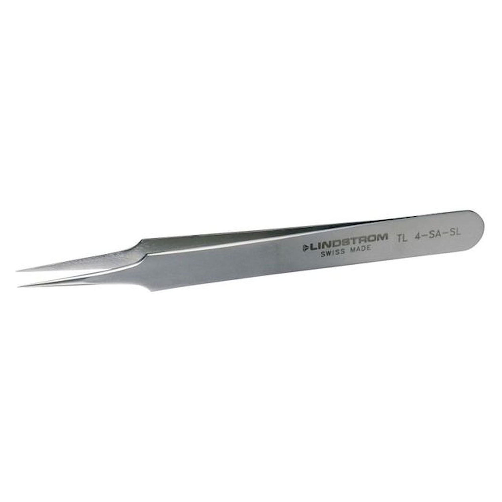 Lindström TL 4-SA-SL. High precision tweezers, Sline, very fine tips, 110 mm