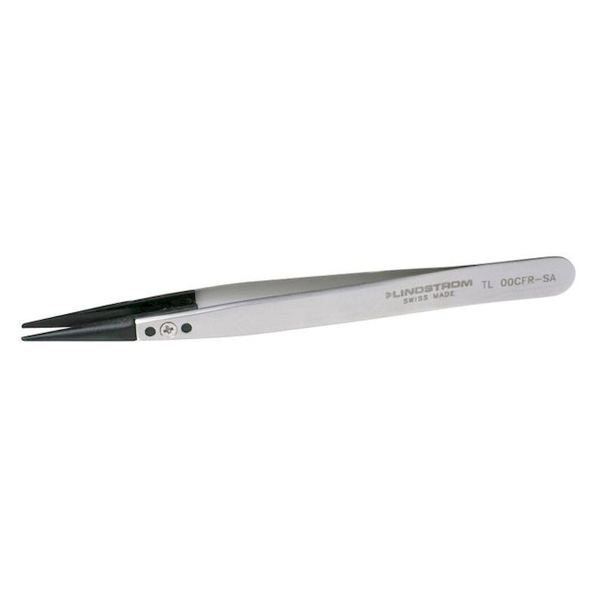 Lindström TL 00CFR-SA. Tweezers, flat/strong/carbon