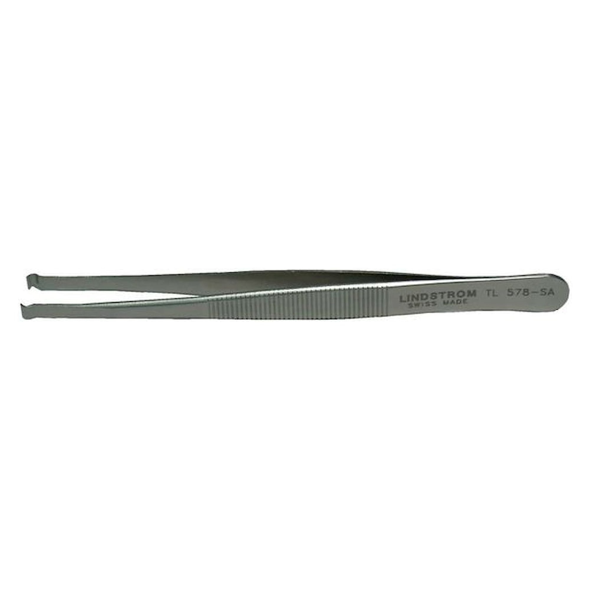 Lindström TL 578-SA. Placement tweezers, 90° angled, 6 mm long tips, 115 mm