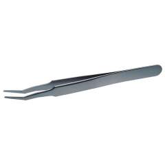 Lindström TL SM 107-SA. SMD tweezers, for flat components, gripping angle 60°, 120 mm