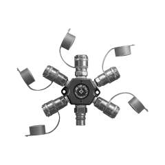 Nitto Kohki Line Cupla. Quick Connect Coupling Linecupla200-L, AL/Steel, NBR