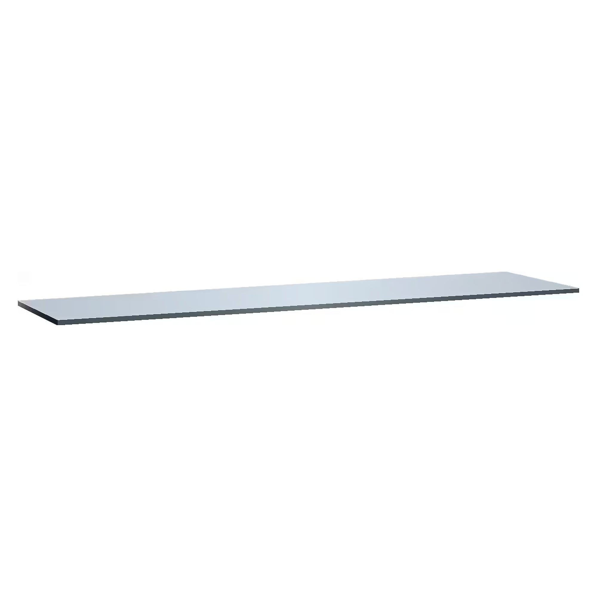 ESD-Kunstharzplatte 2500x800x50 mm, HPL Lichtgrau, ABS-Kanten 2 mm schwarz, ohne Vormontage - Lista 93.965