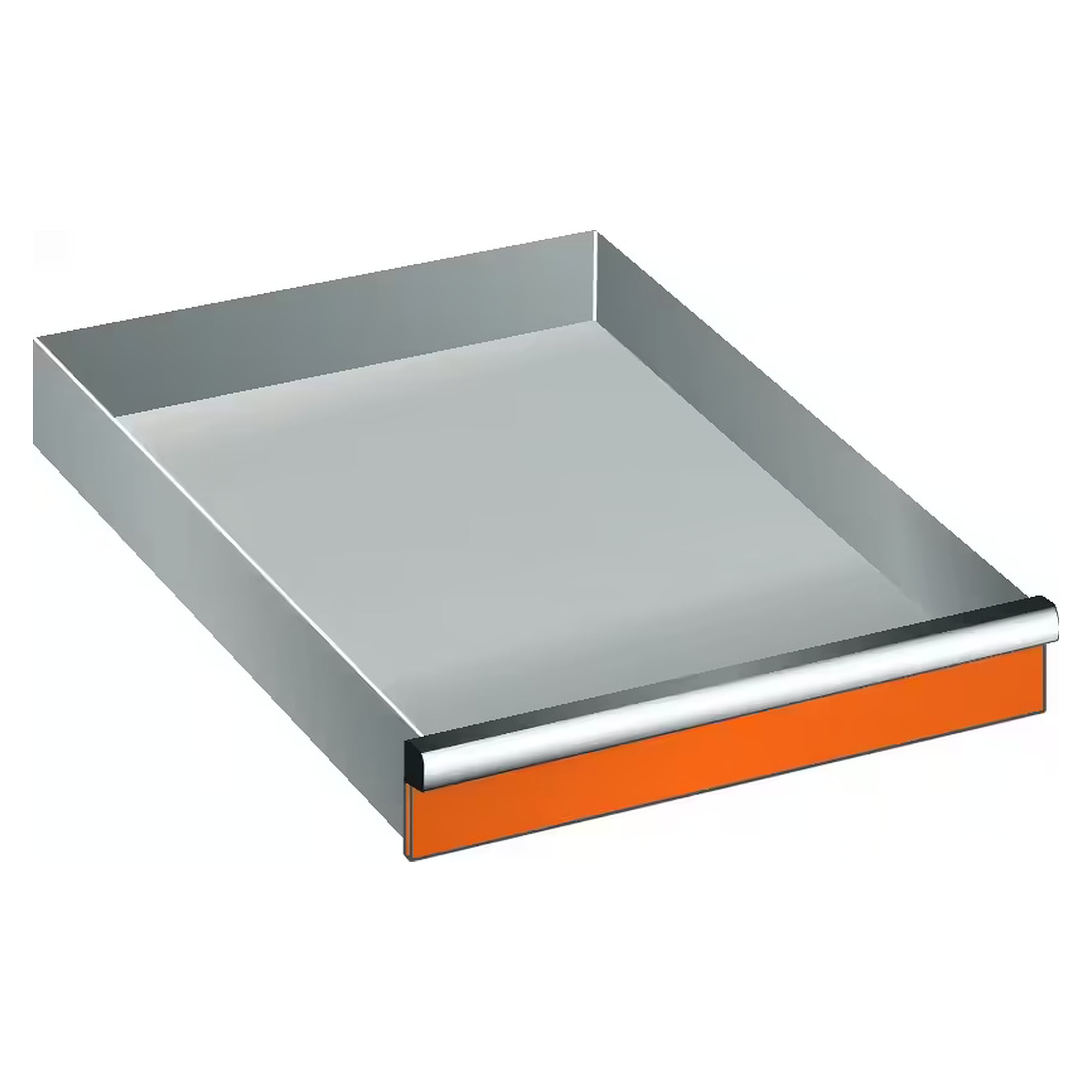 ESD-Schublade 27x36E, 459x612 mm, Fronthöhe 75 mm, Tragkraft 75 kg, Standard-Sicherung - Lista 95.681, Orange NCS S 1080-Y40R