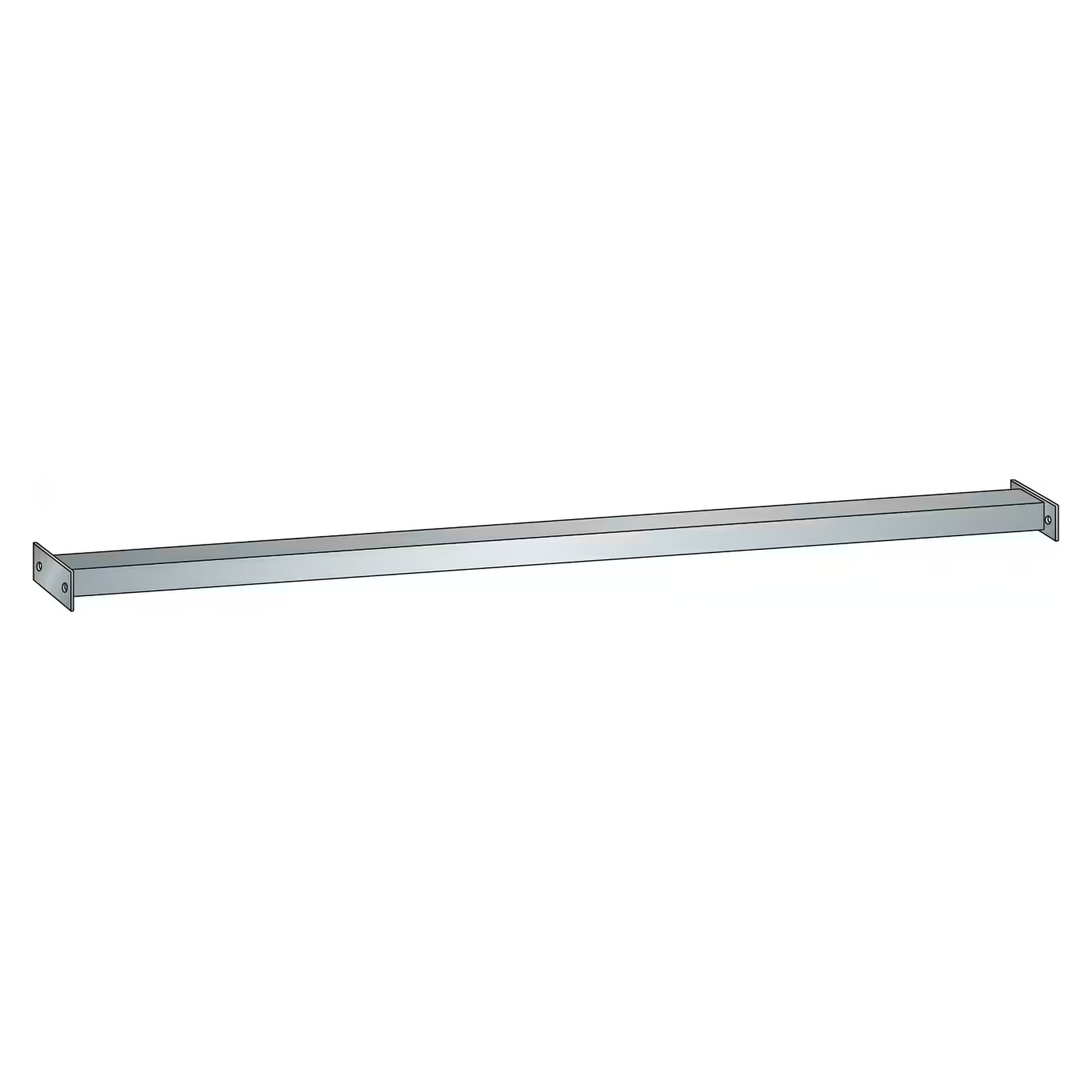 ESD-Strebe für Werkbänke mit 2500 mm Plattenbreite, Länge 2224 mm, lichte Weite 2220 mm, inkl. Befestigungsmaterial - Lista 93.495, Lichtgrau RAL 7035