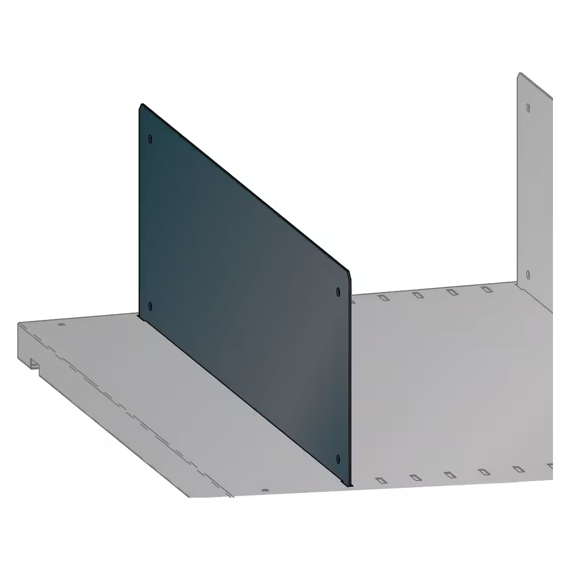 Cloisons de séparation ESD pour tablettes rainurées, 300x150 mm (PxH), lot de 10 pièces - Lista 93.971, Gris anthracite RAL 7016