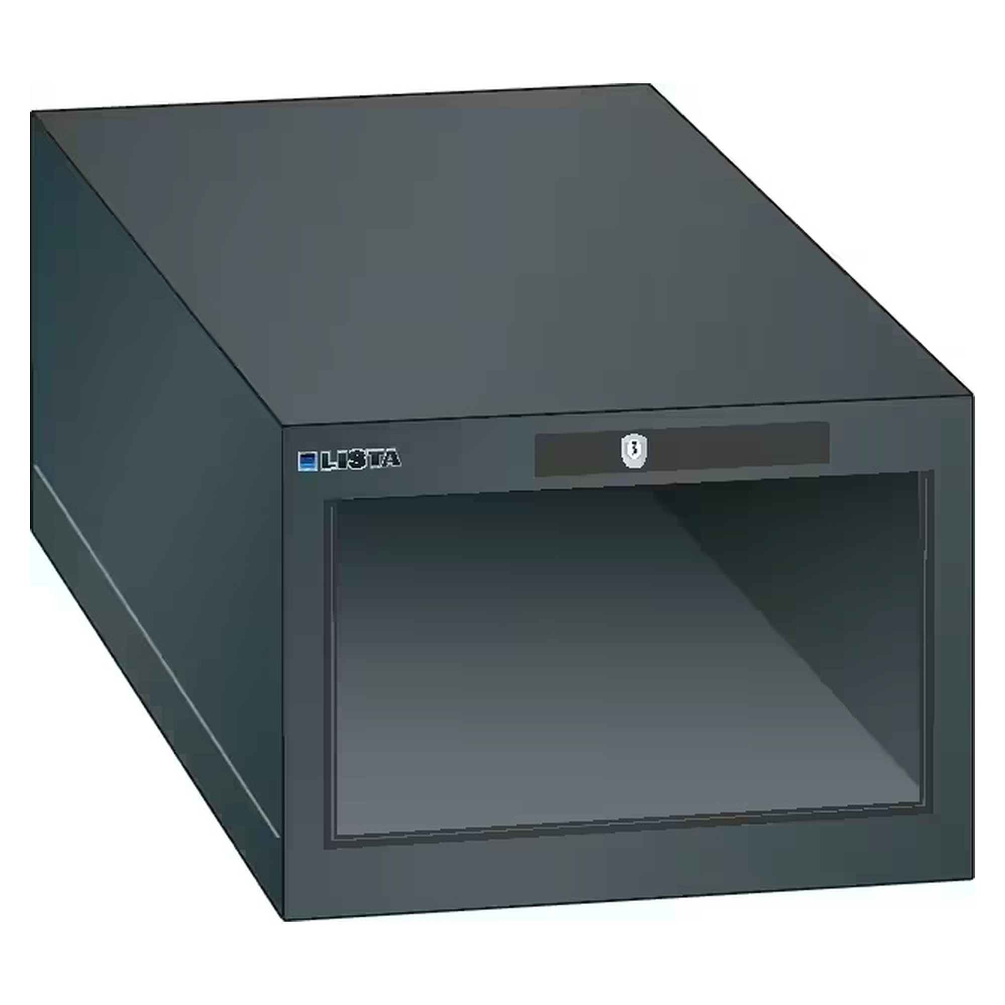 Corps d'armoire ESD 18x36E, 411x725x283 mm, hauteur intérieure 200 mm, KEY Lock sans cylindre - Lista 93.167, Gris anthracite RAL 7016