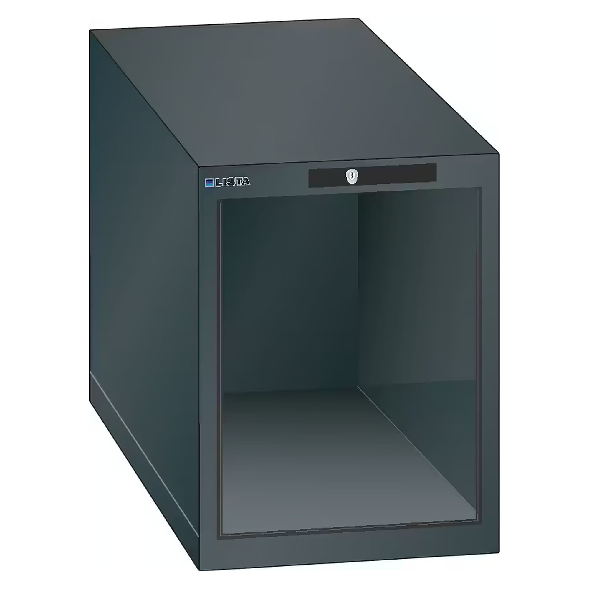 Corps d'armoire ESD 18x36E, 411x725x533 mm, hauteur intérieure 450 mm, KEY Lock sans cylindre - Lista 93.169, Gris anthracite RAL 7016