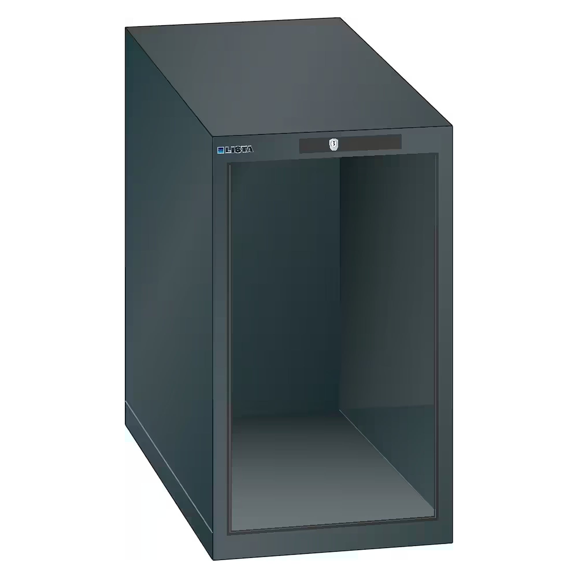 Corps d'armoire ESD 18x36E, 411x725x700 mm, hauteur intérieure 600 mm, KEY Lock sans cylindre - Lista 93.171, Gris anthracite RAL 7016