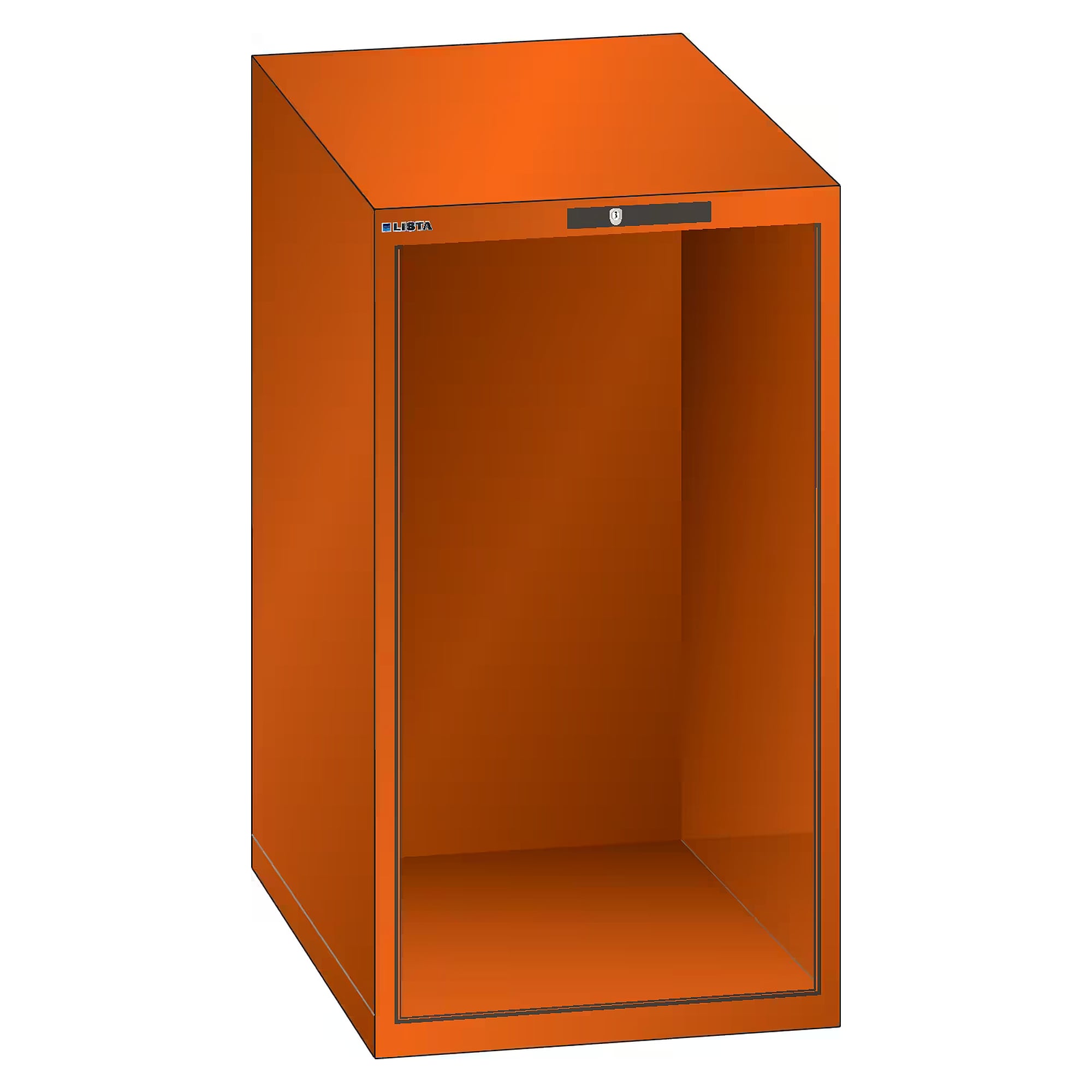 Corps d'armoire ESD 27x27E, 564x572x1000 mm, hauteur utile 900 mm, KEY Lock sans cylindre - Lista 93.301, Orange NCS S 1080-Y40R