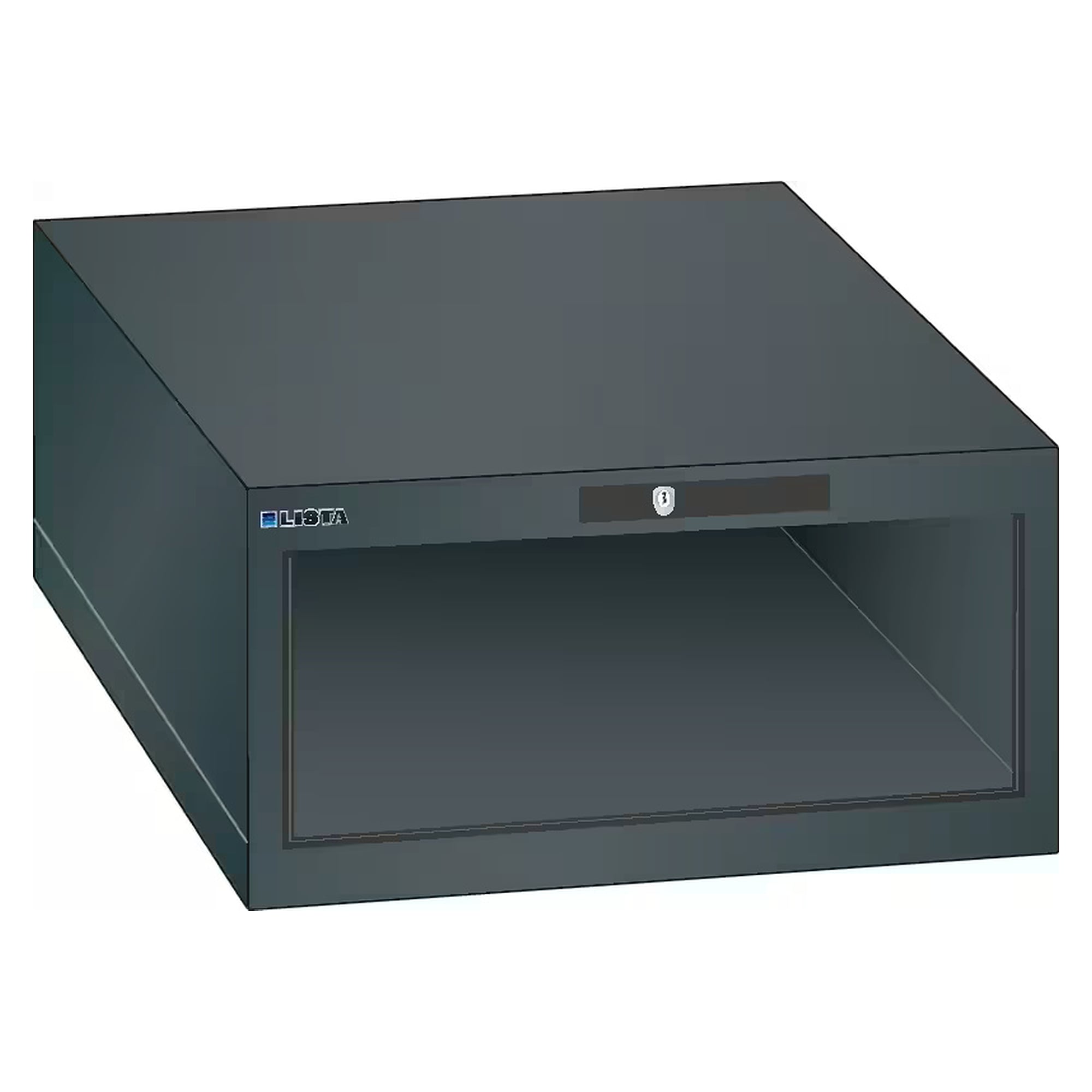 Corps d'armoire ESD 27x27E, 564x572x283 mm, hauteur intérieure 200 mm, KEY Lock sans cylindre - Lista 93.154, Gris anthracite RAL 7016